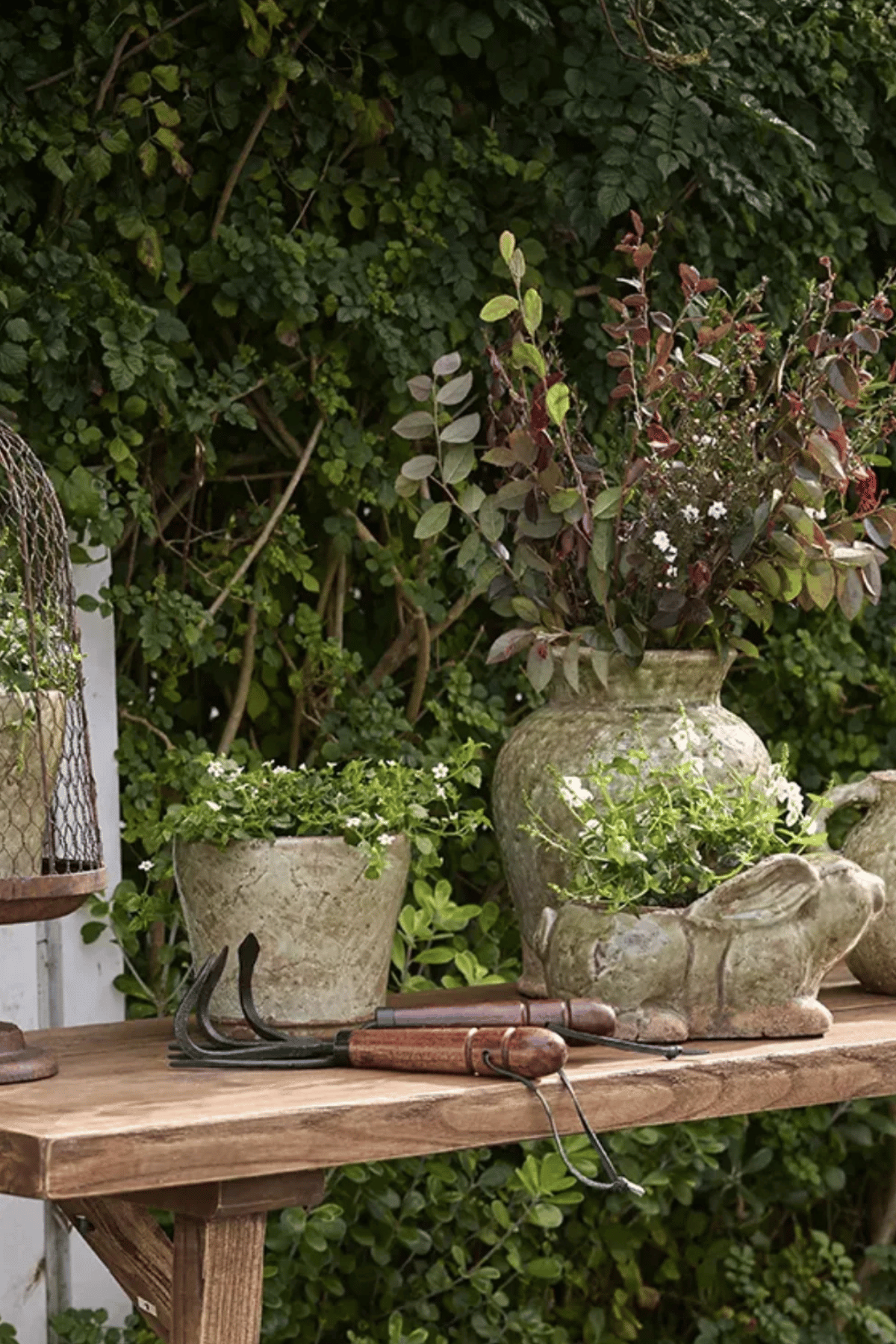Celadon Garden Vase