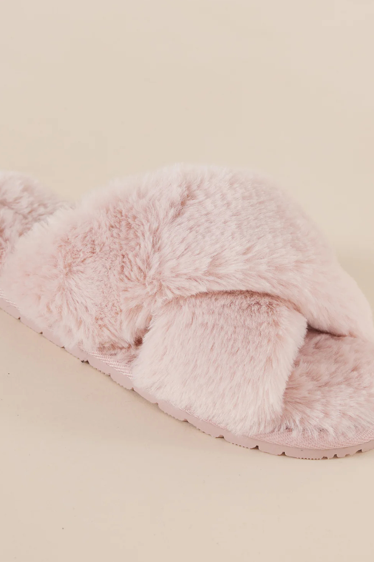 Milan Plush Slipper Blush
