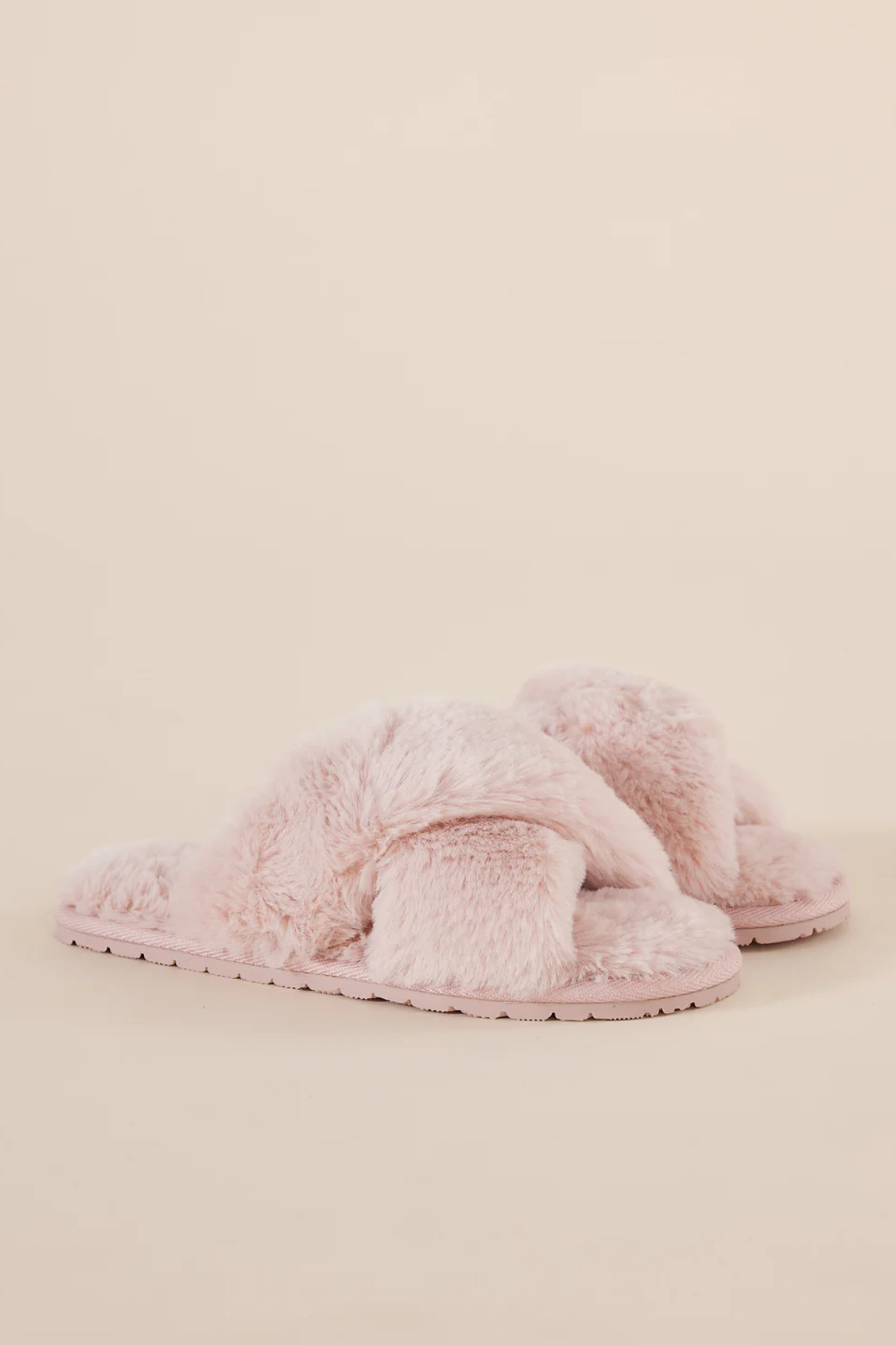 Milan Plush Slipper Blush