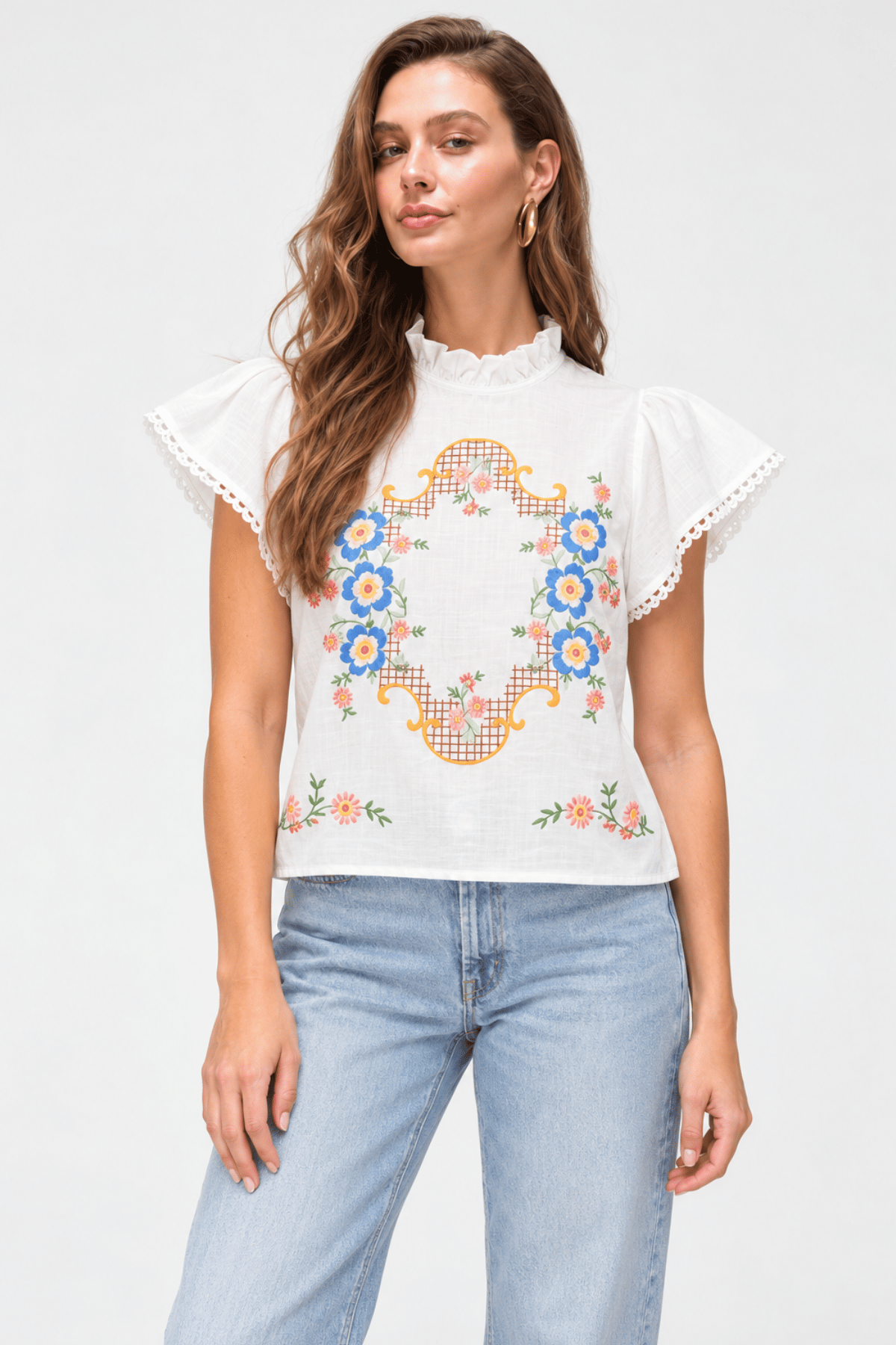 Heirloom Garden Embroidered Blouse