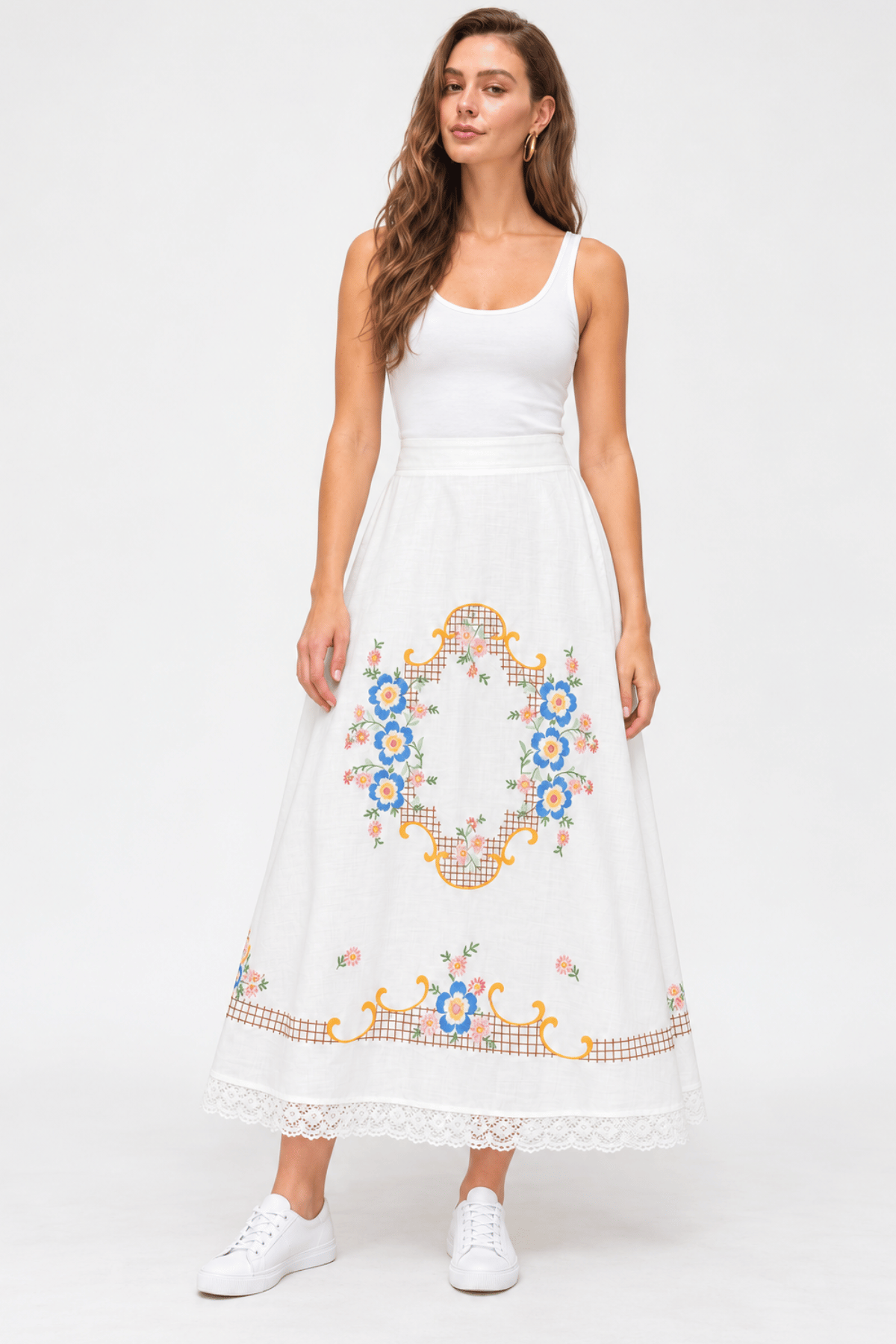 Heirloom Garden Embroidered Skirt