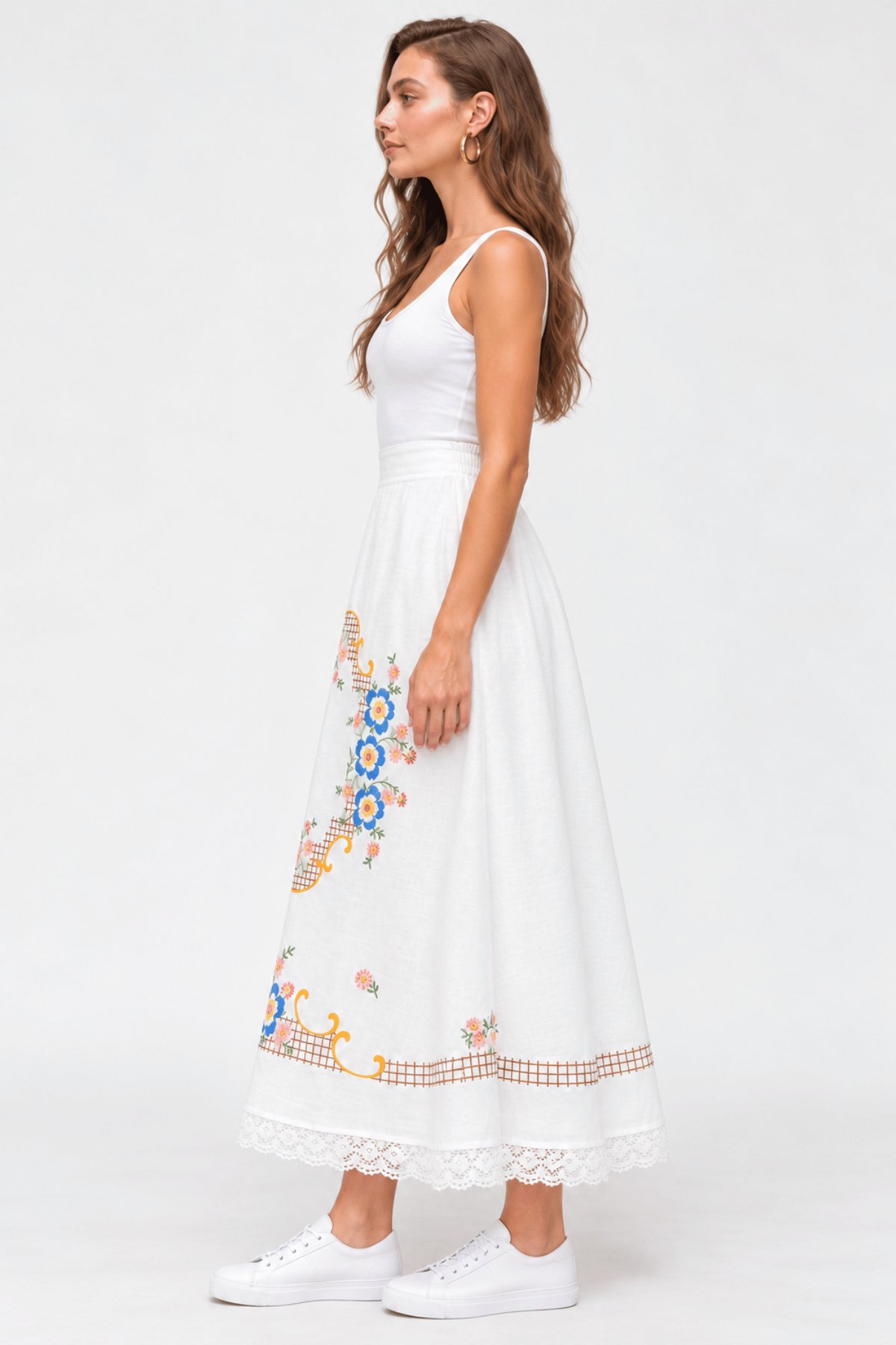 Heirloom Garden Embroidered Skirt
