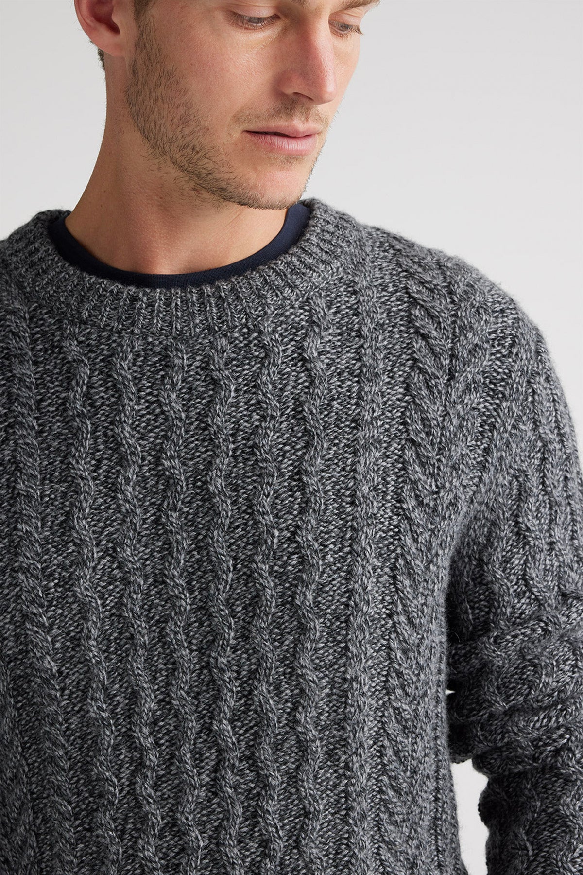 Honeycomb Cable Jumper Charcoal Mix