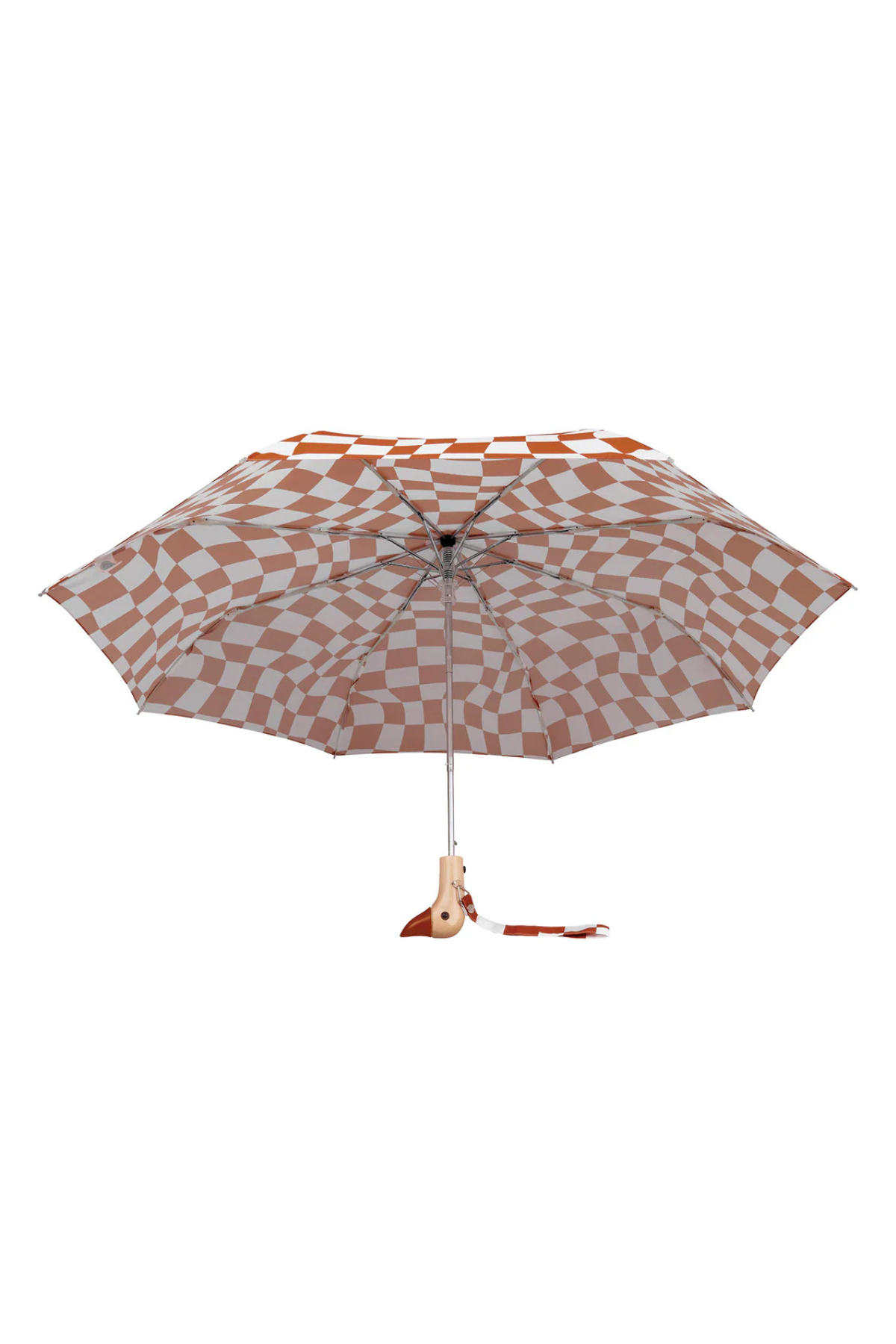 Duckhead Umbrella Compact Peanut Butter Checks