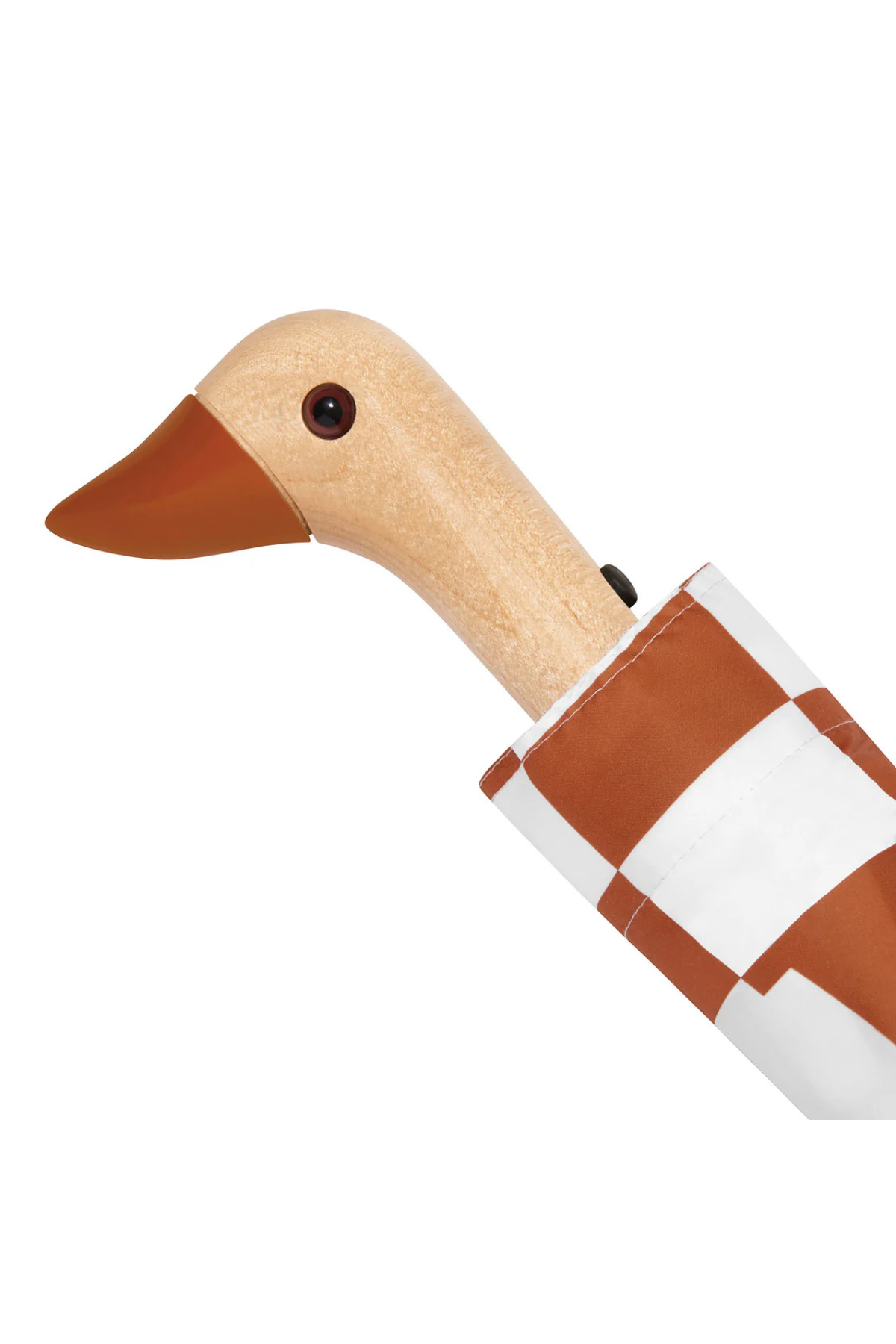 Duckhead Umbrella Compact Peanut Butter Checks