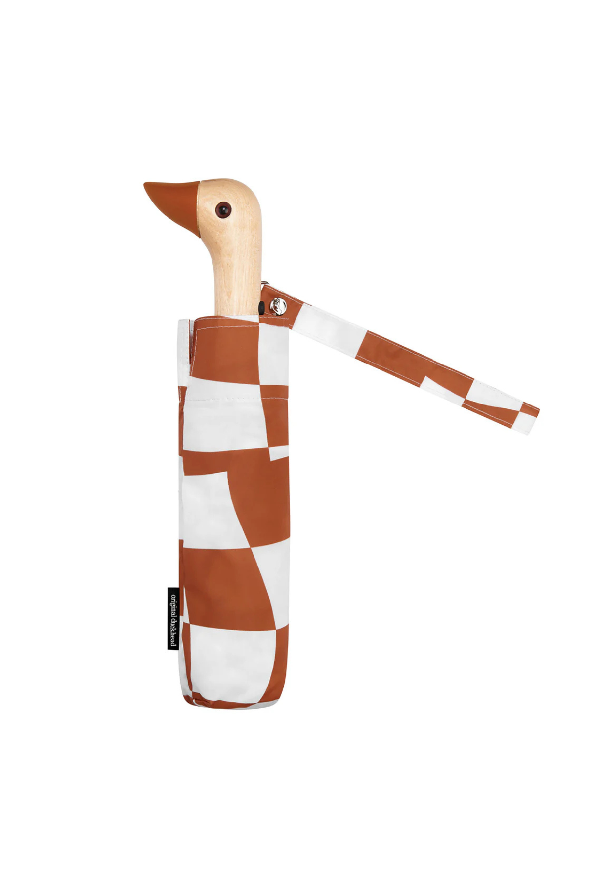 Duckhead Umbrella Compact Peanut Butter Checks