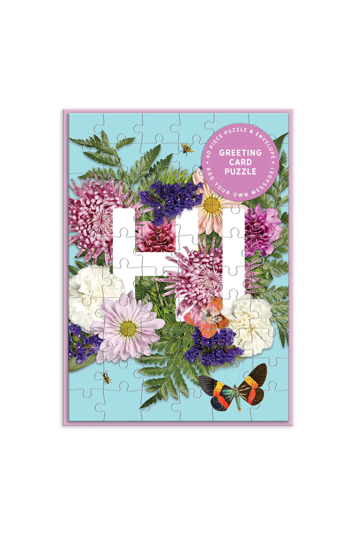 Say It With Flowers Puzzle Card