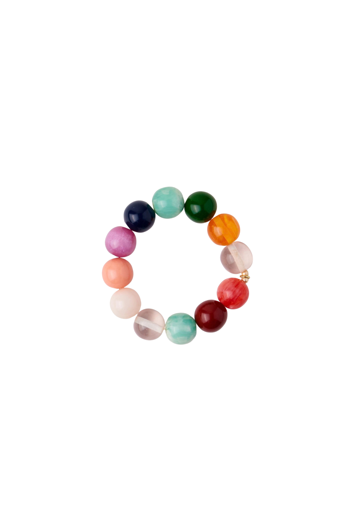 Cece Large Resin Bead Bracelet Multi