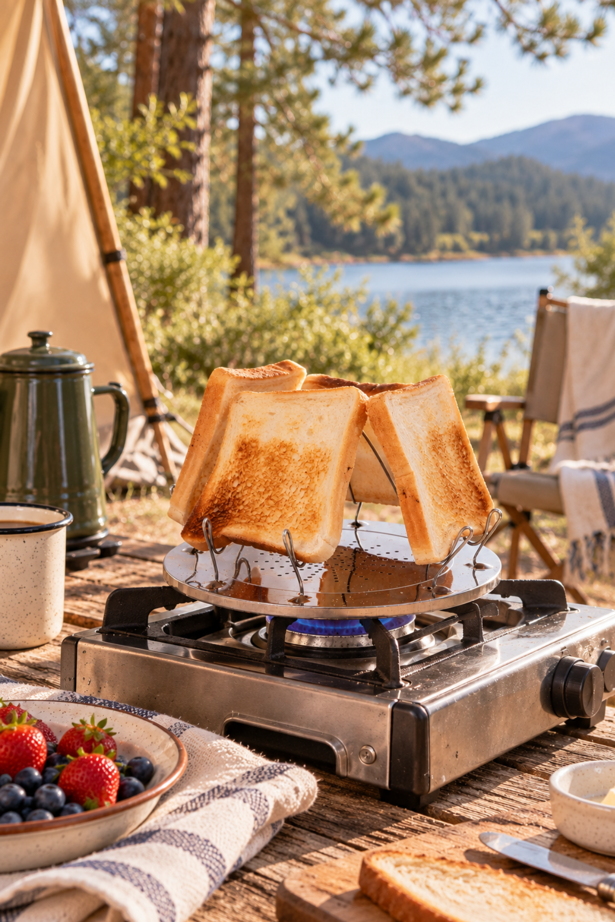 Folding Camp Toaster