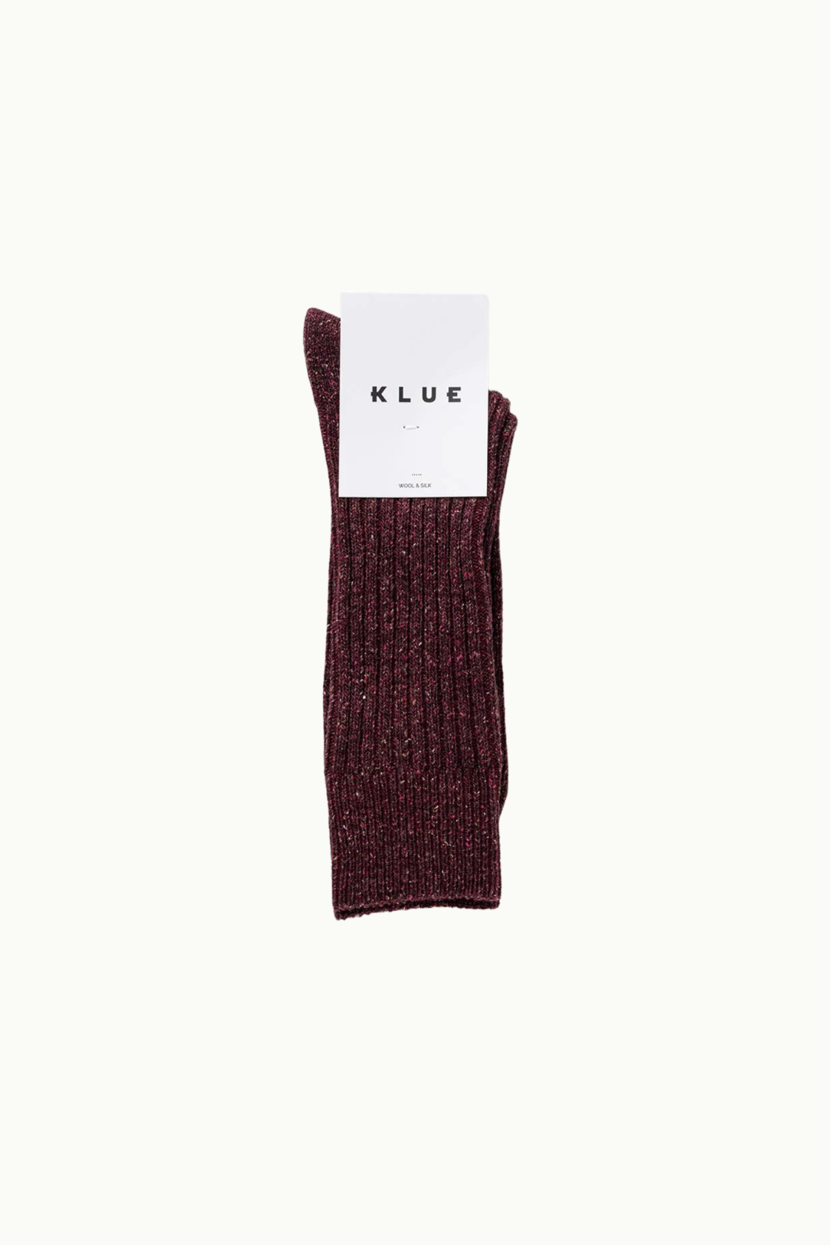 KLUE Silk And Wool Sock Burgundy