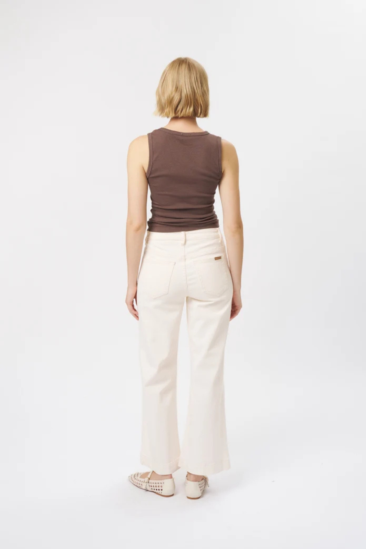 Freya Jean Scallop Pocket Ecru