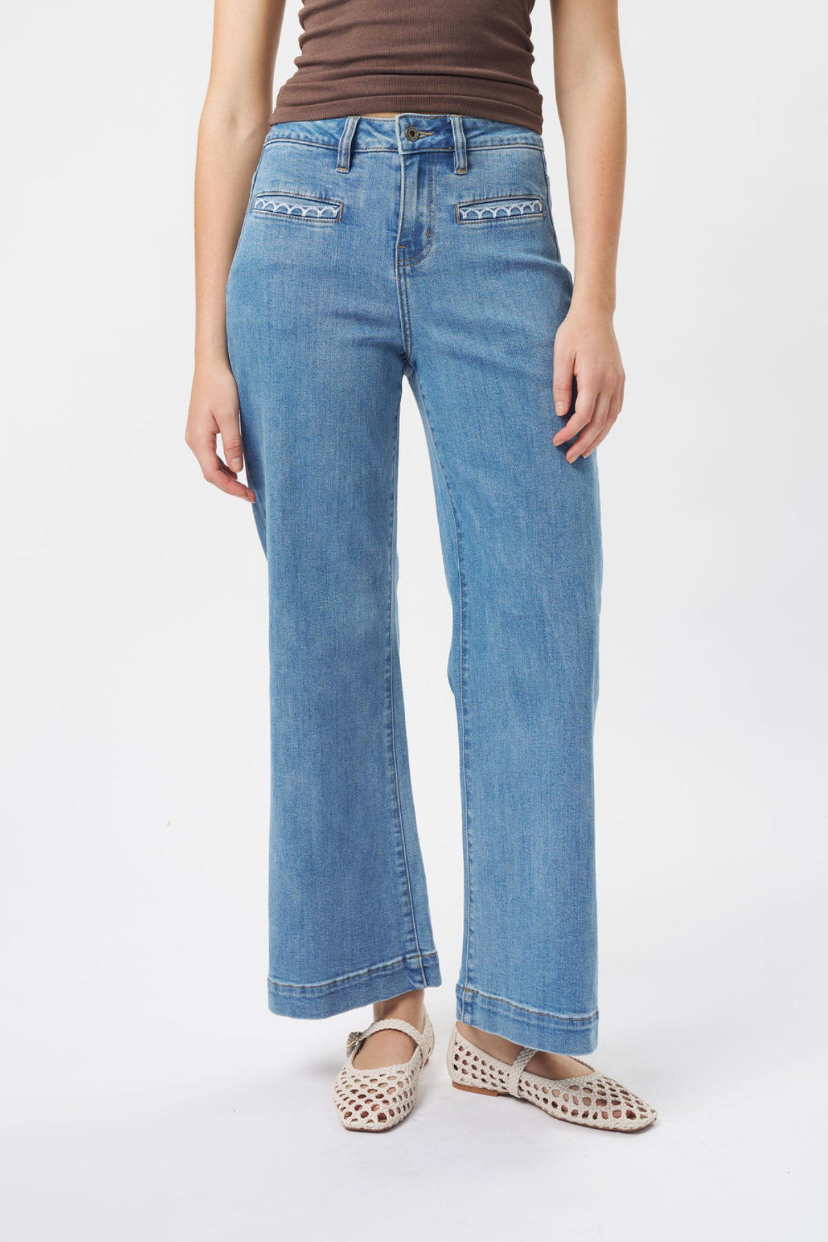 Freya Jean Scallop Pocket 70's Blue