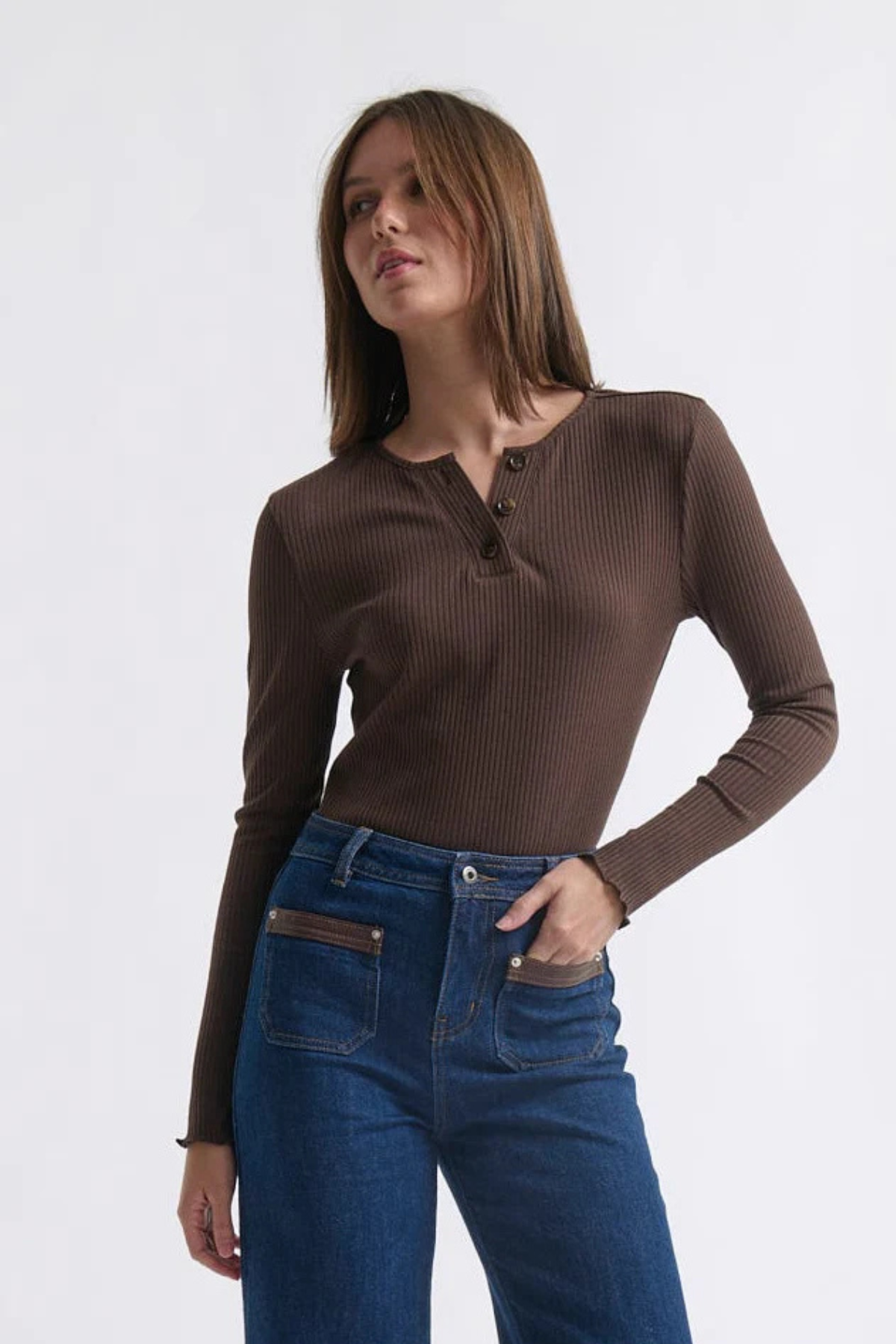 Heather Knit Chocolate