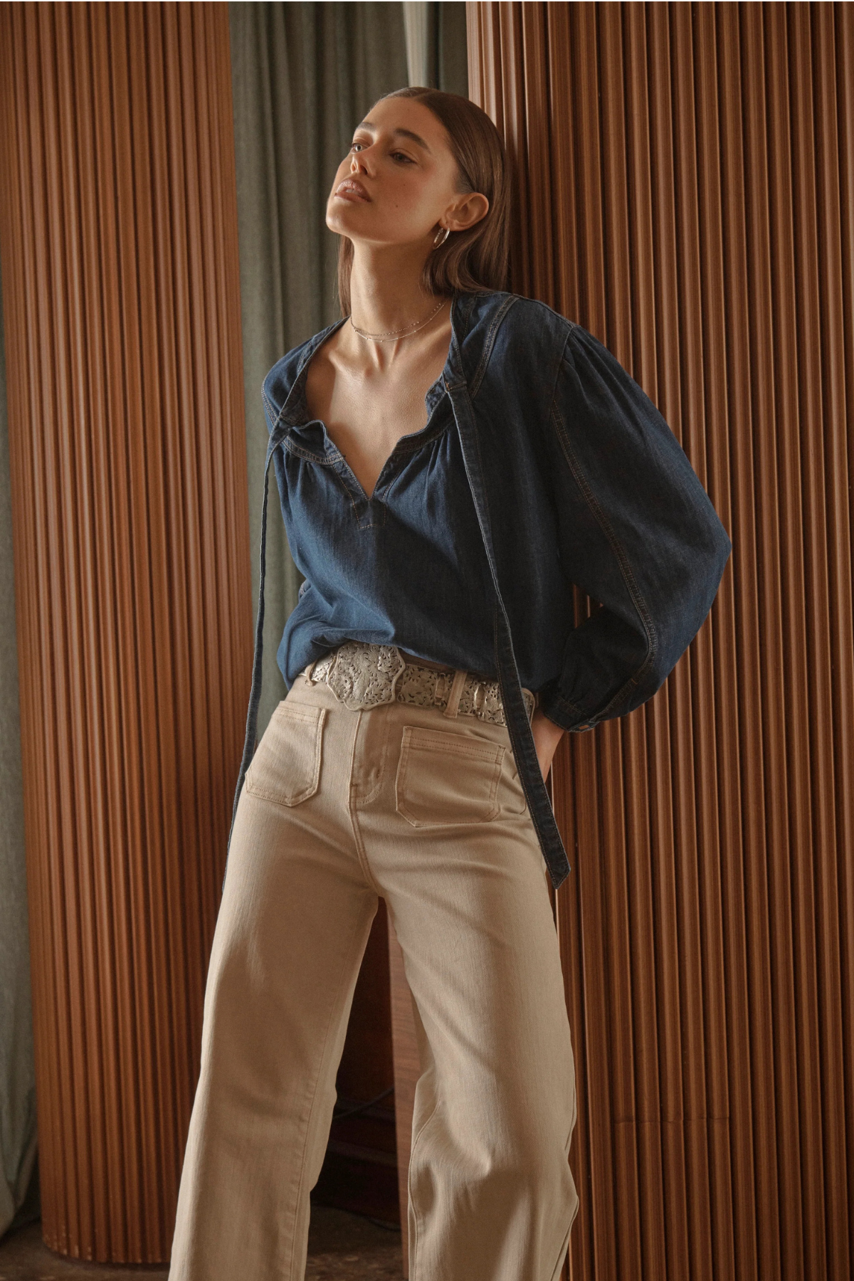 Kelly Blouse Palisade Blue