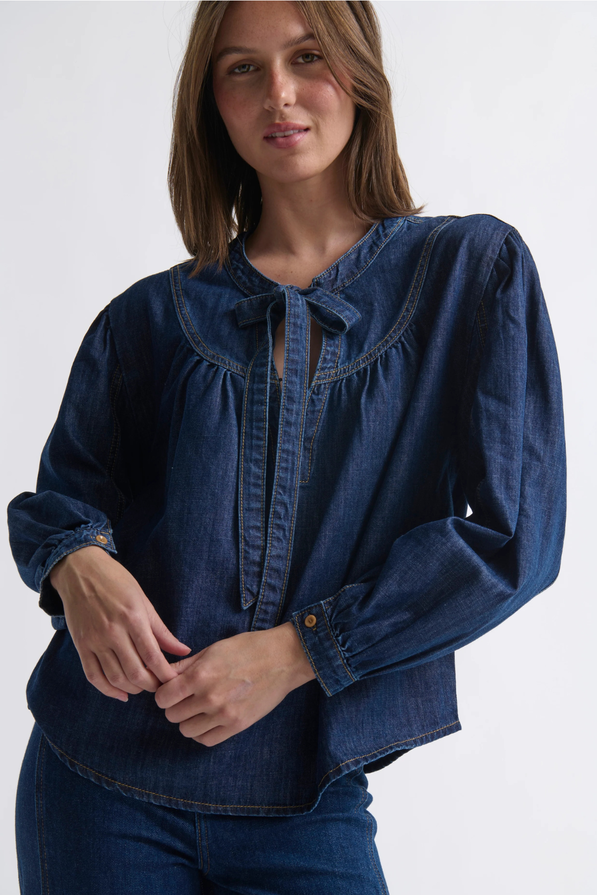 Kelly Blouse Palisade Blue