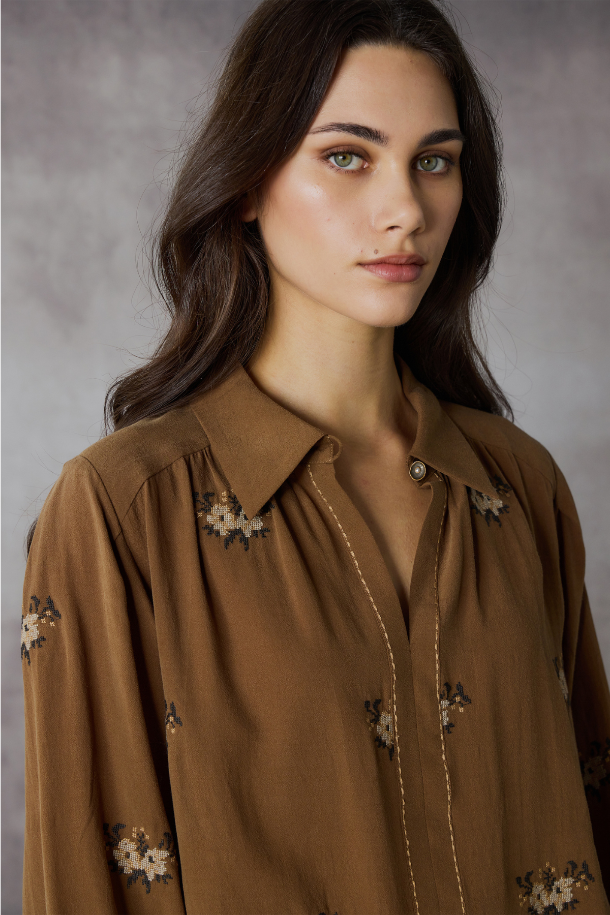 Tapestry Blouse Spice