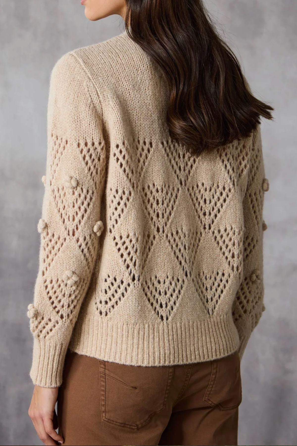 Trellis Cardigan Honey