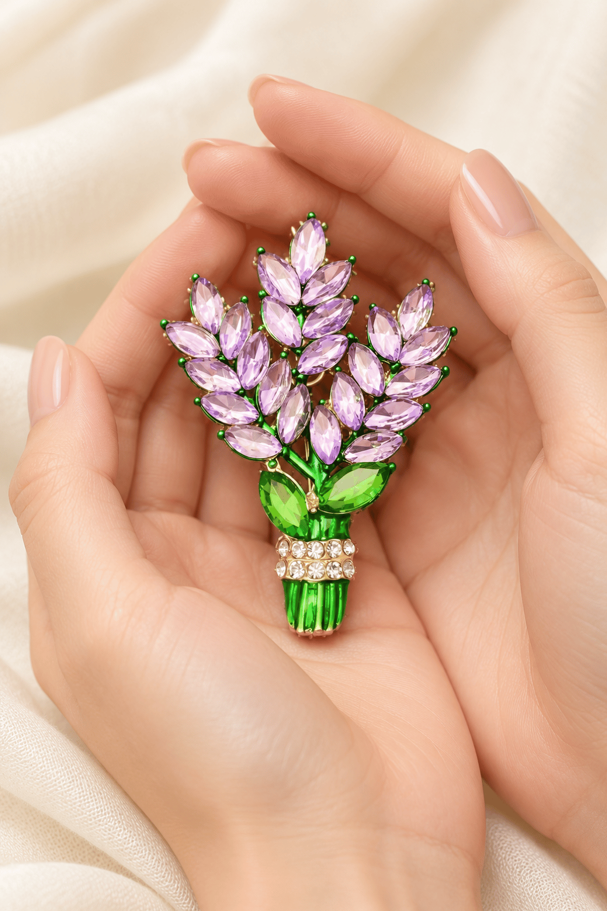 Lavender Bundle Brooch