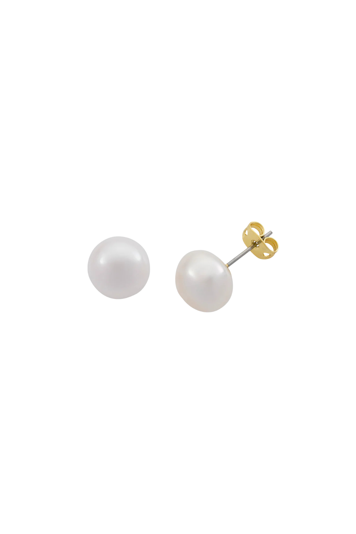 Bea Gold Pearl Stud