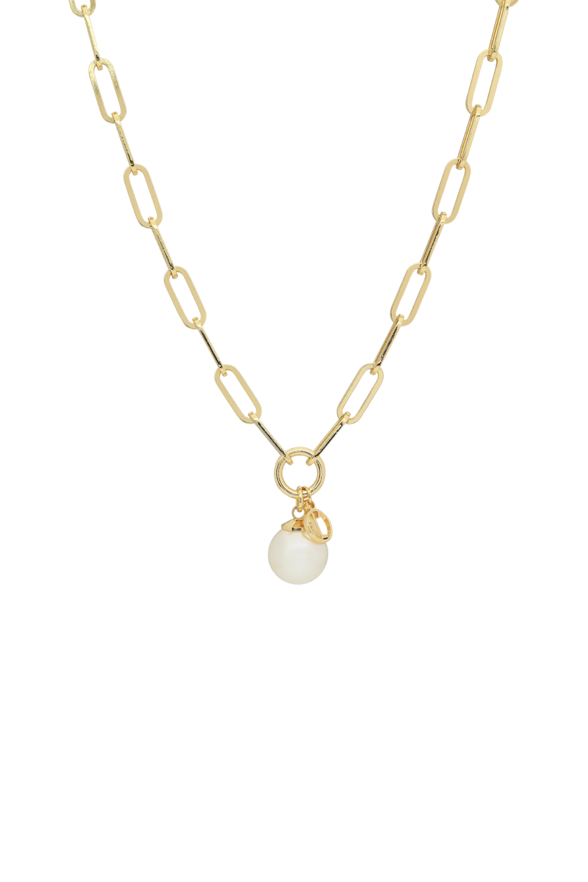 Hayley Gold Pearl Necklace