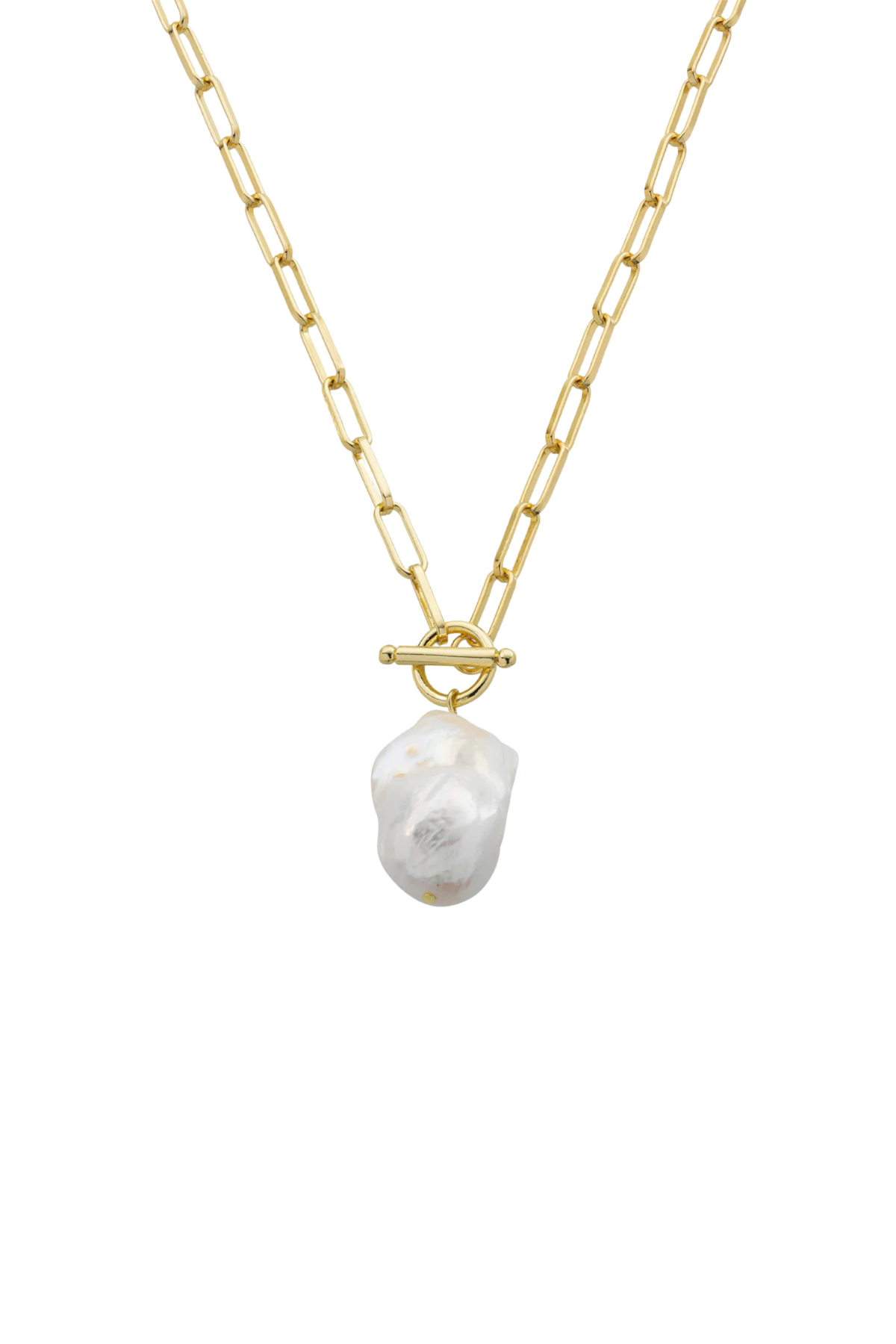 Juliette Gold Pearl Necklace