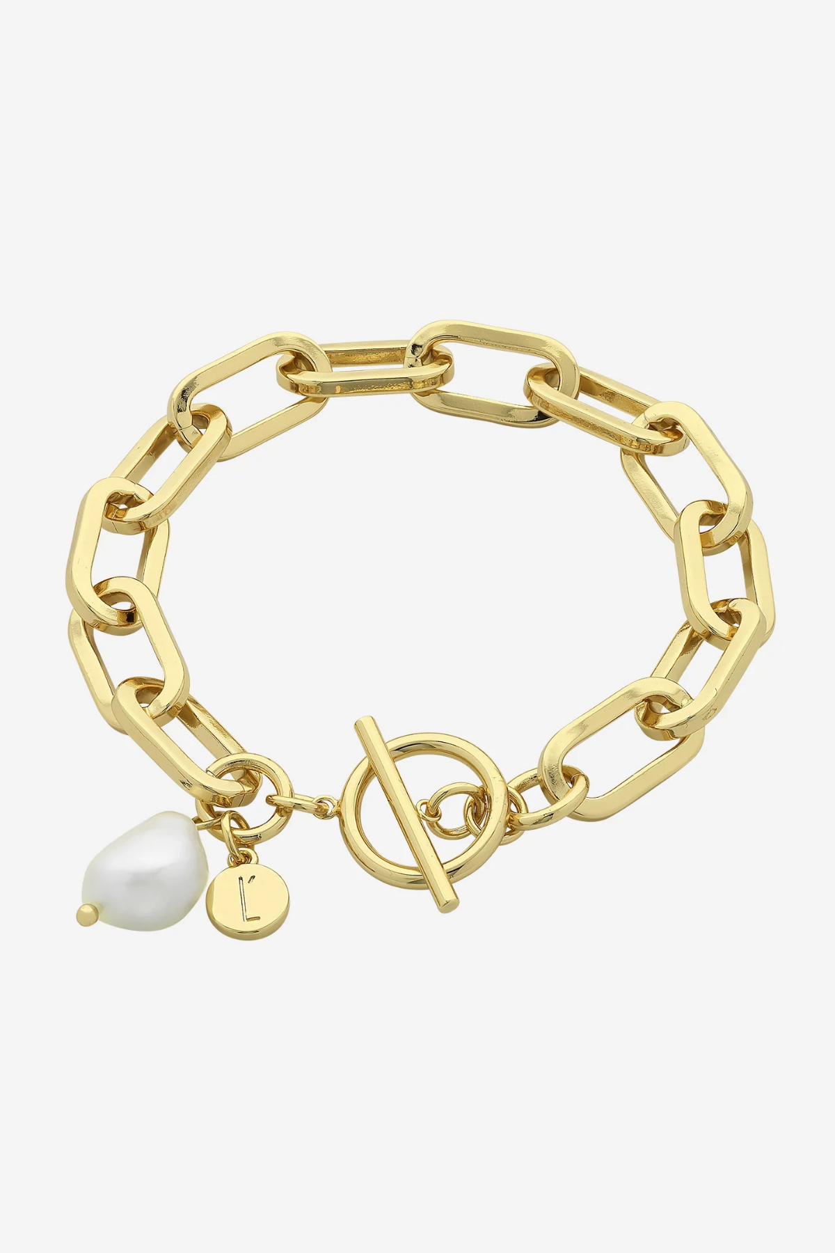 Darcy Gold Pearl Bracelet