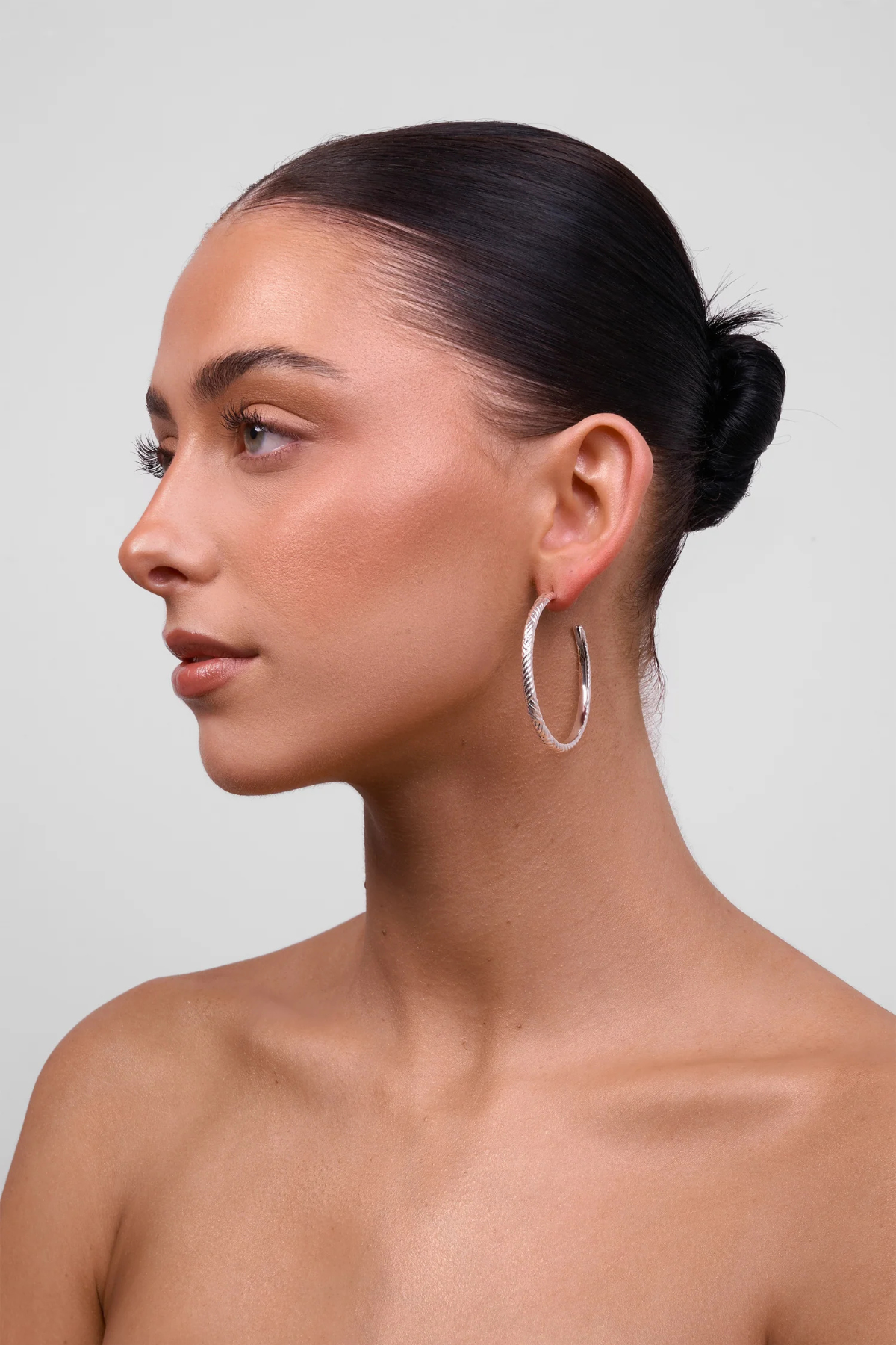 Indira Silver Hoop