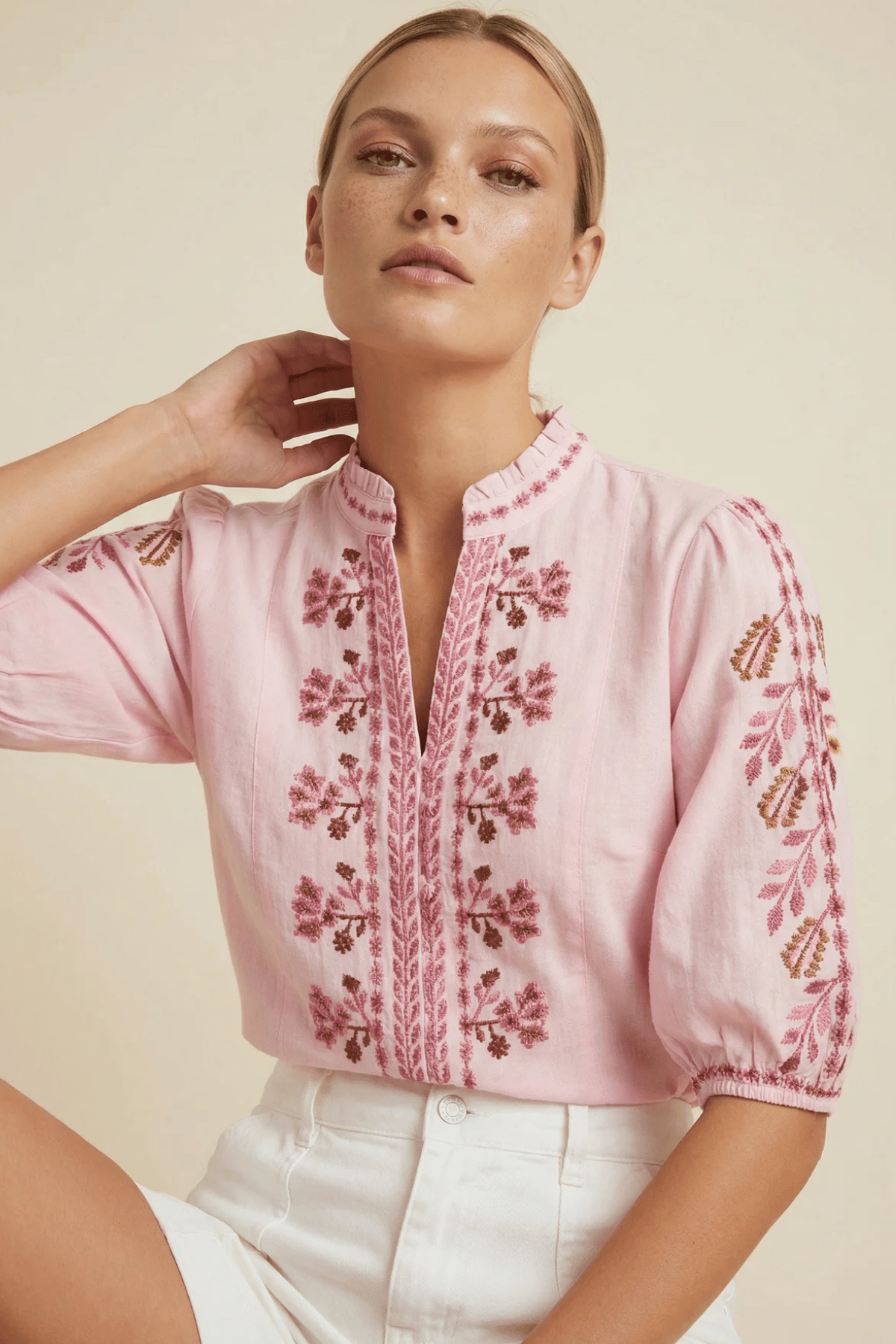 King Cotton Dakota Pink Blouse