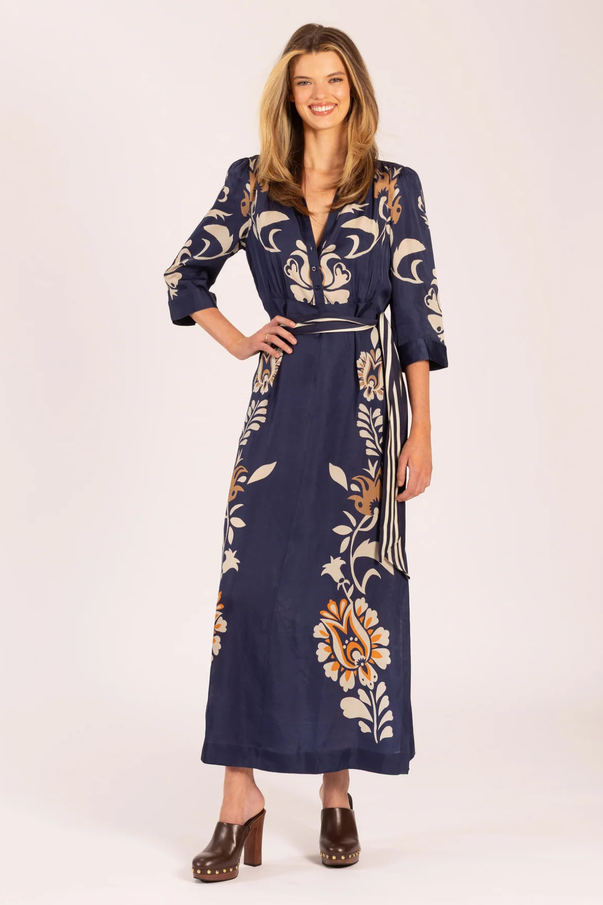 Mary Maxi Dress Francine Navy