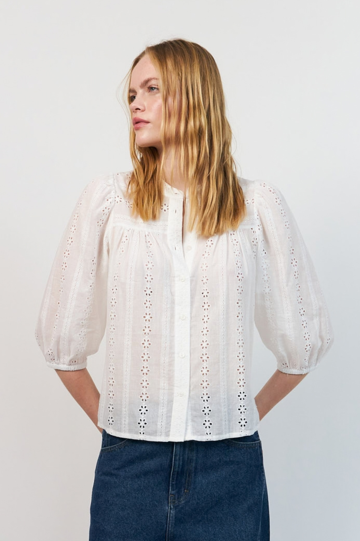 June Blouse White
