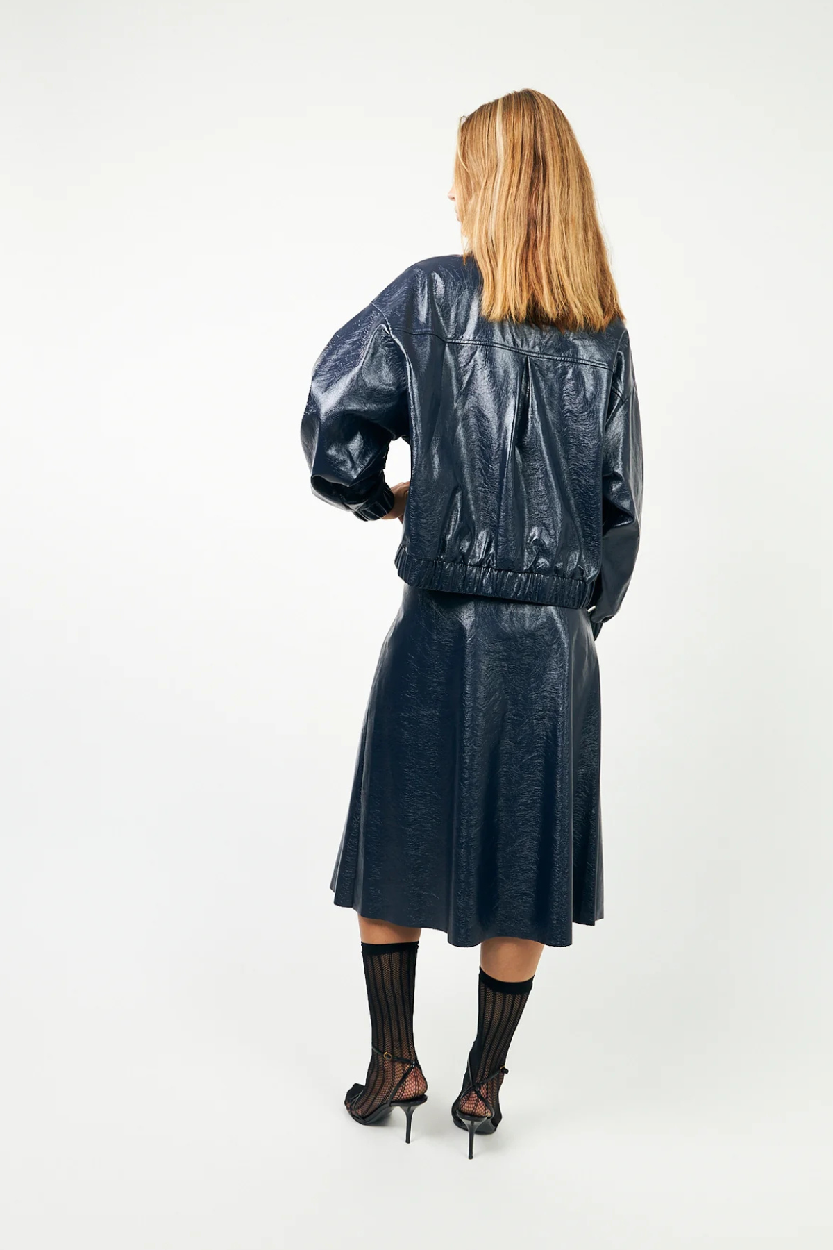 Ro Midi Skirt Dark Blue