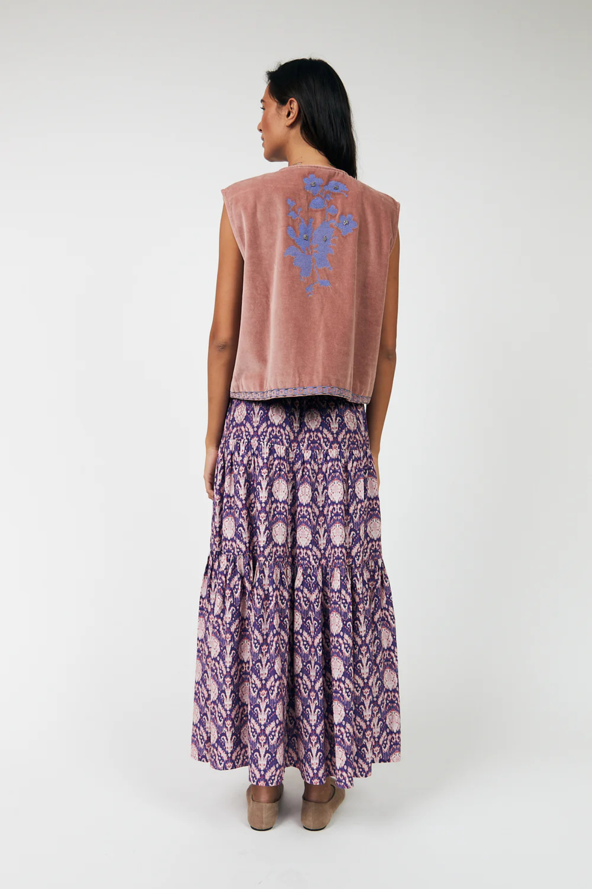 Bin Vest Dusty Rose