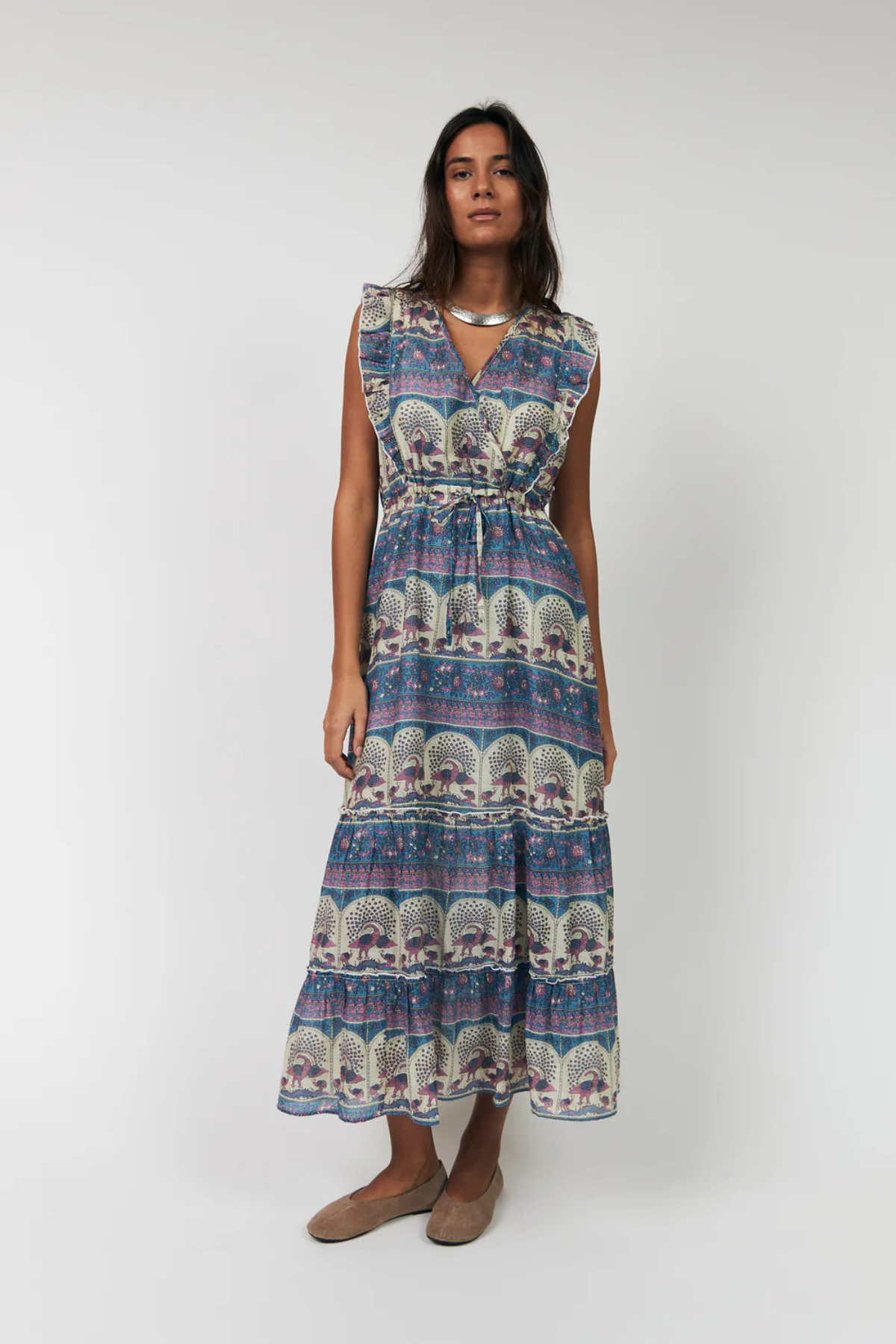 Samo Midi Dress Blue
