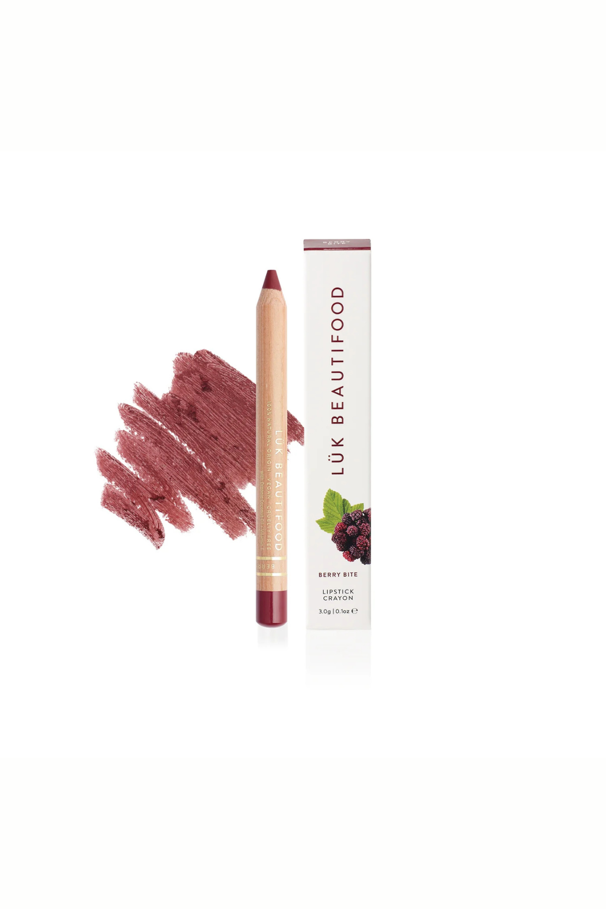 Natural Lipstick Crayon in Berry Bite