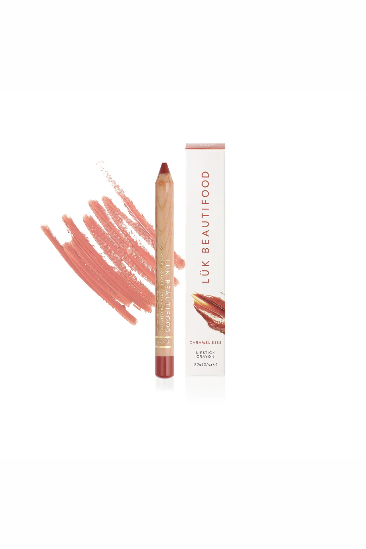 Natural Lipstick Crayon in Caramel Kiss