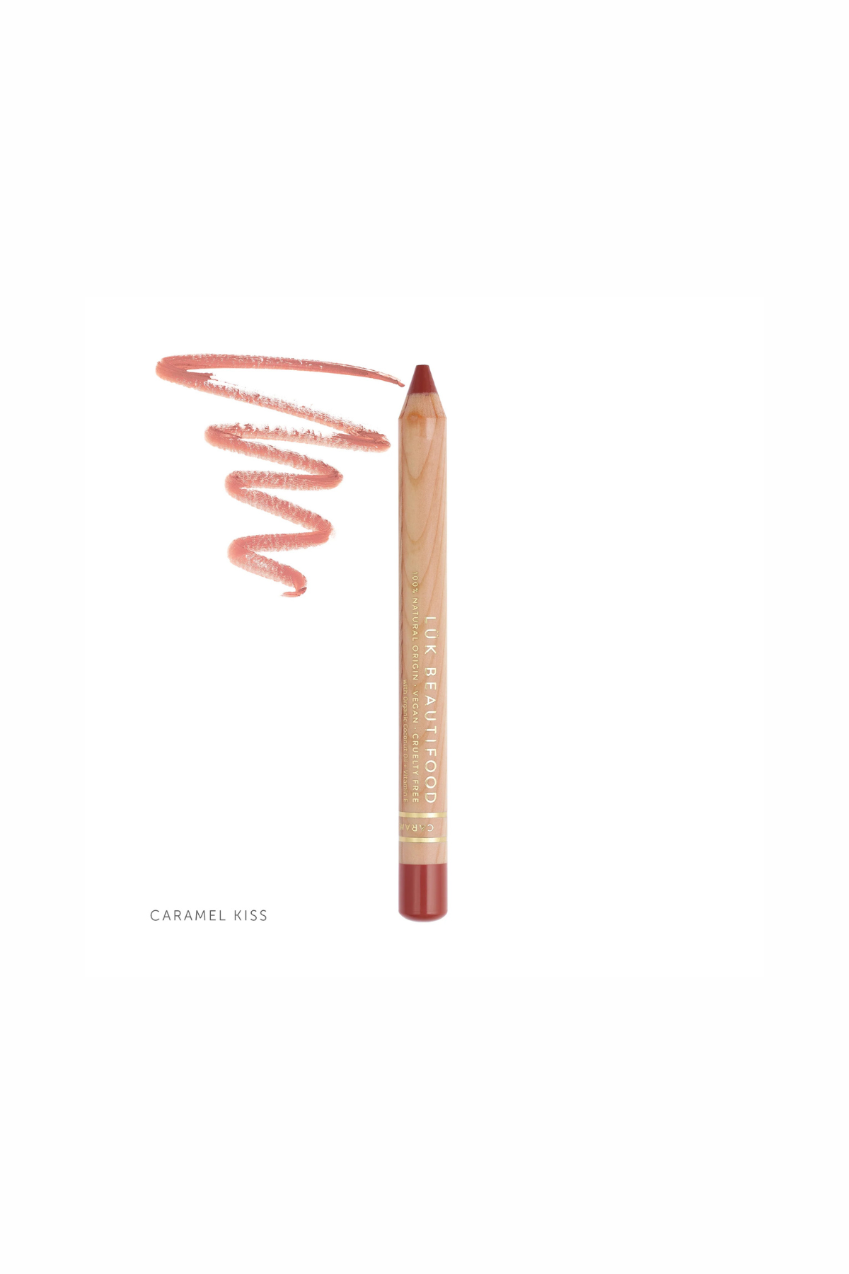 Natural Lipstick Crayon in Caramel Kiss
