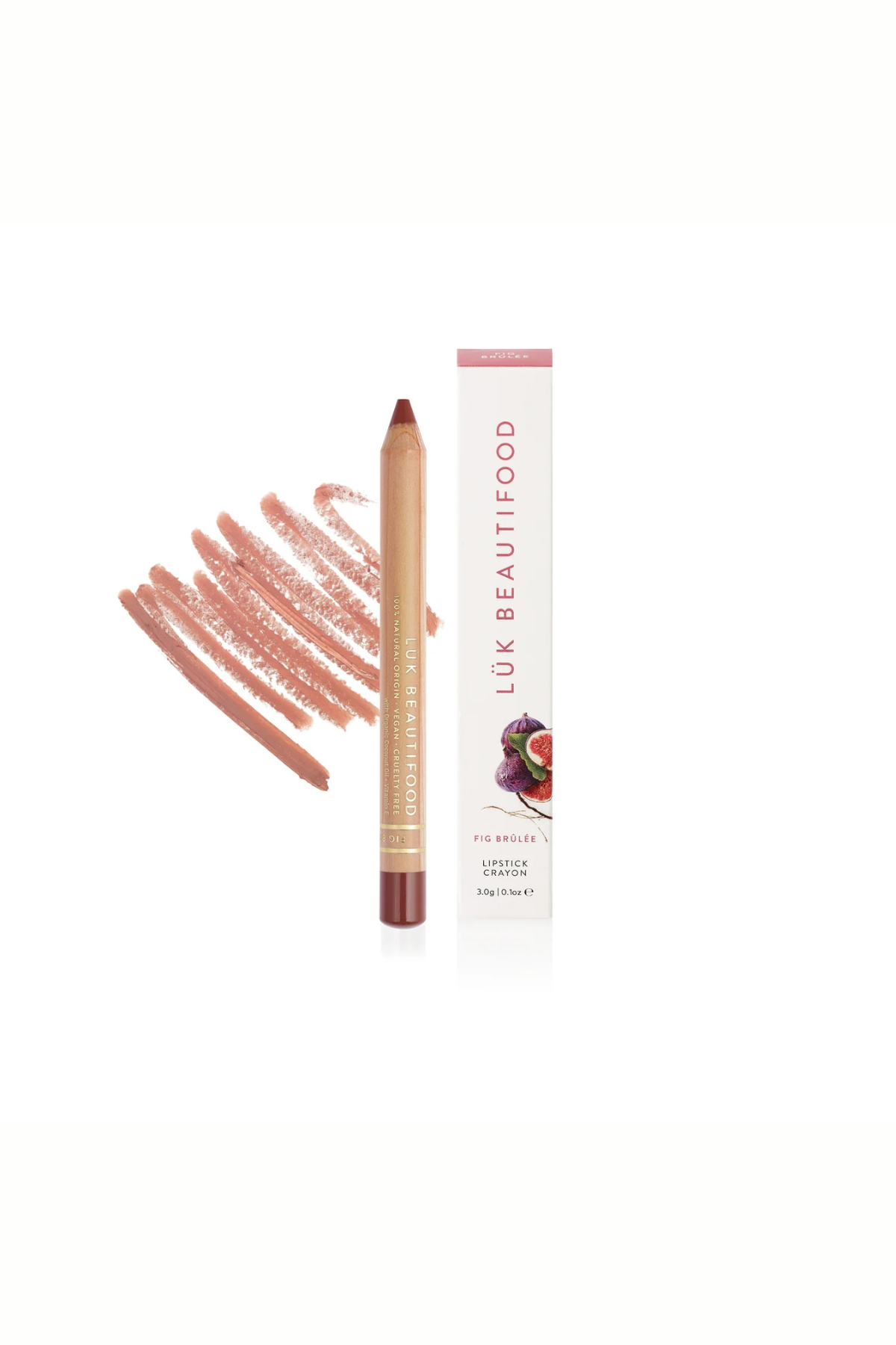 Natural Lipstick Crayon in Fig Brûlée
