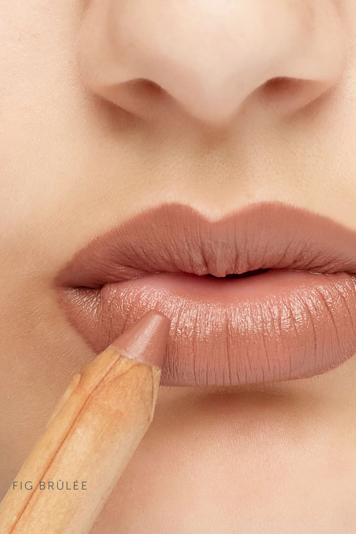Natural Lipstick Crayon in Fig Brûlée