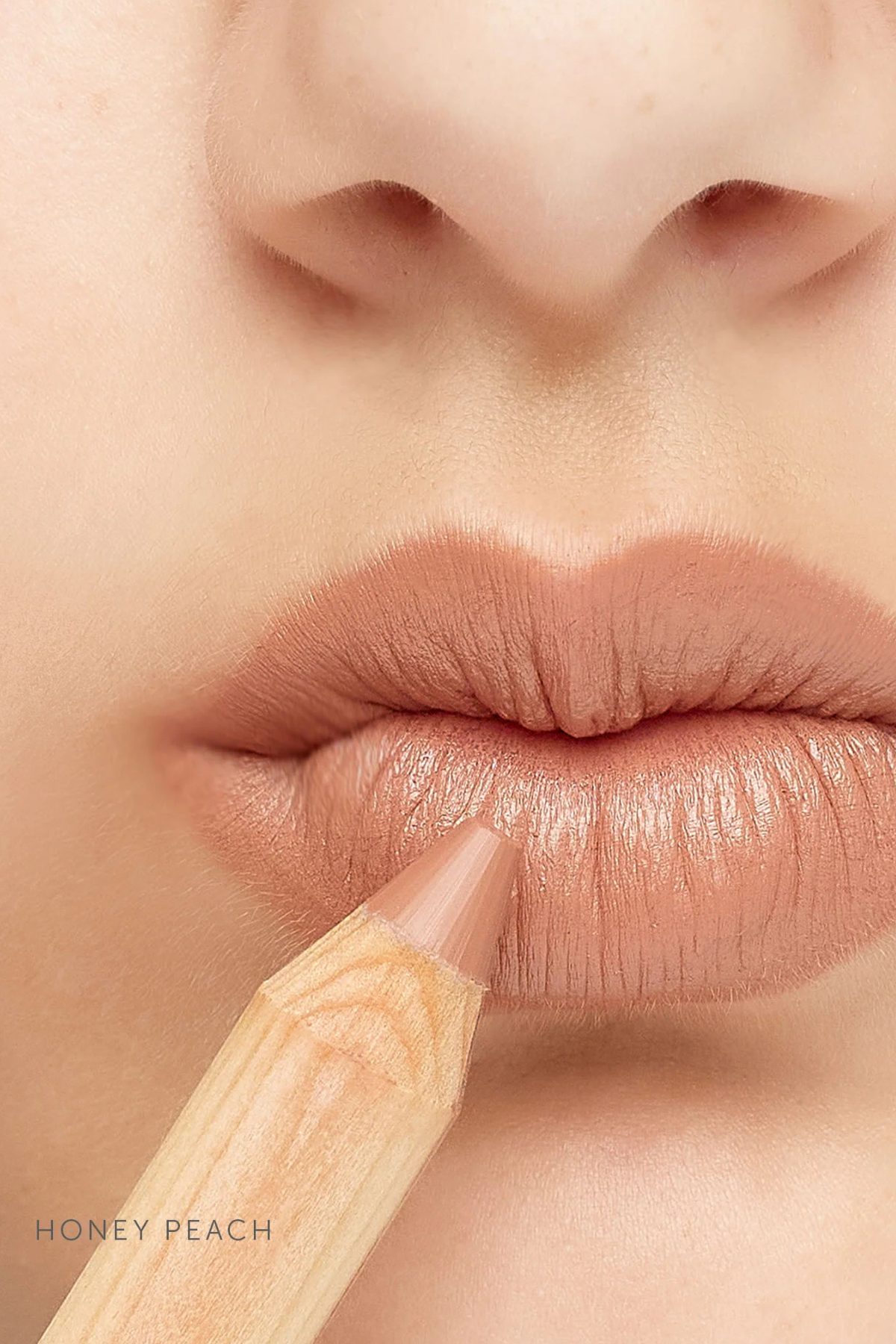 Natural Lipstick Crayon in Honey Peach