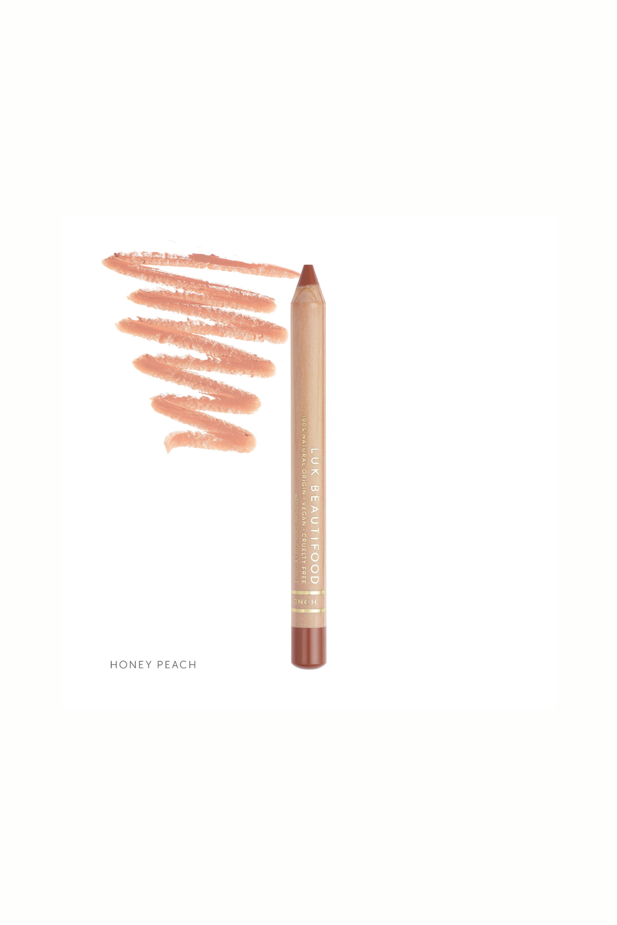 Natural Lipstick Crayon in Honey Peach