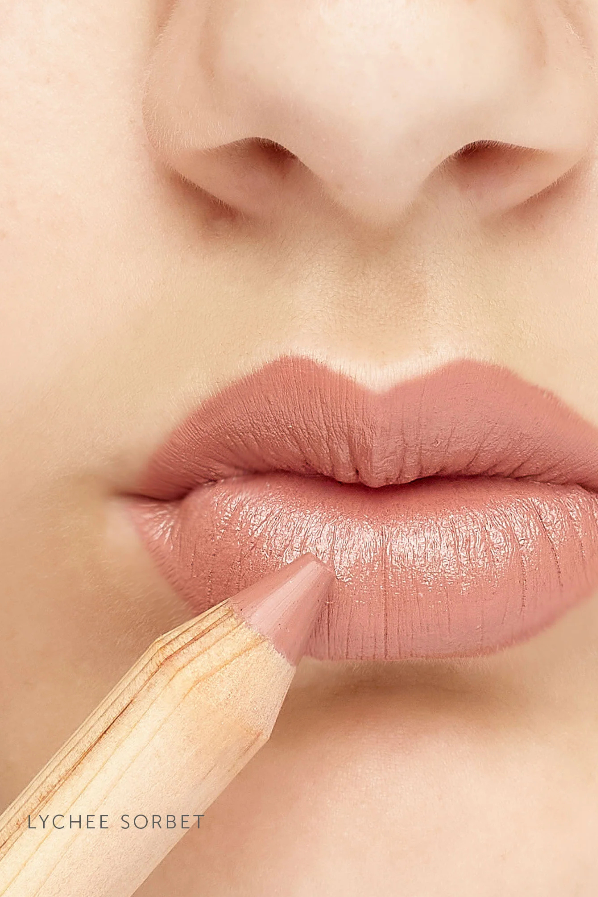 Natural Lipstick Crayon in Lychee Sorbet