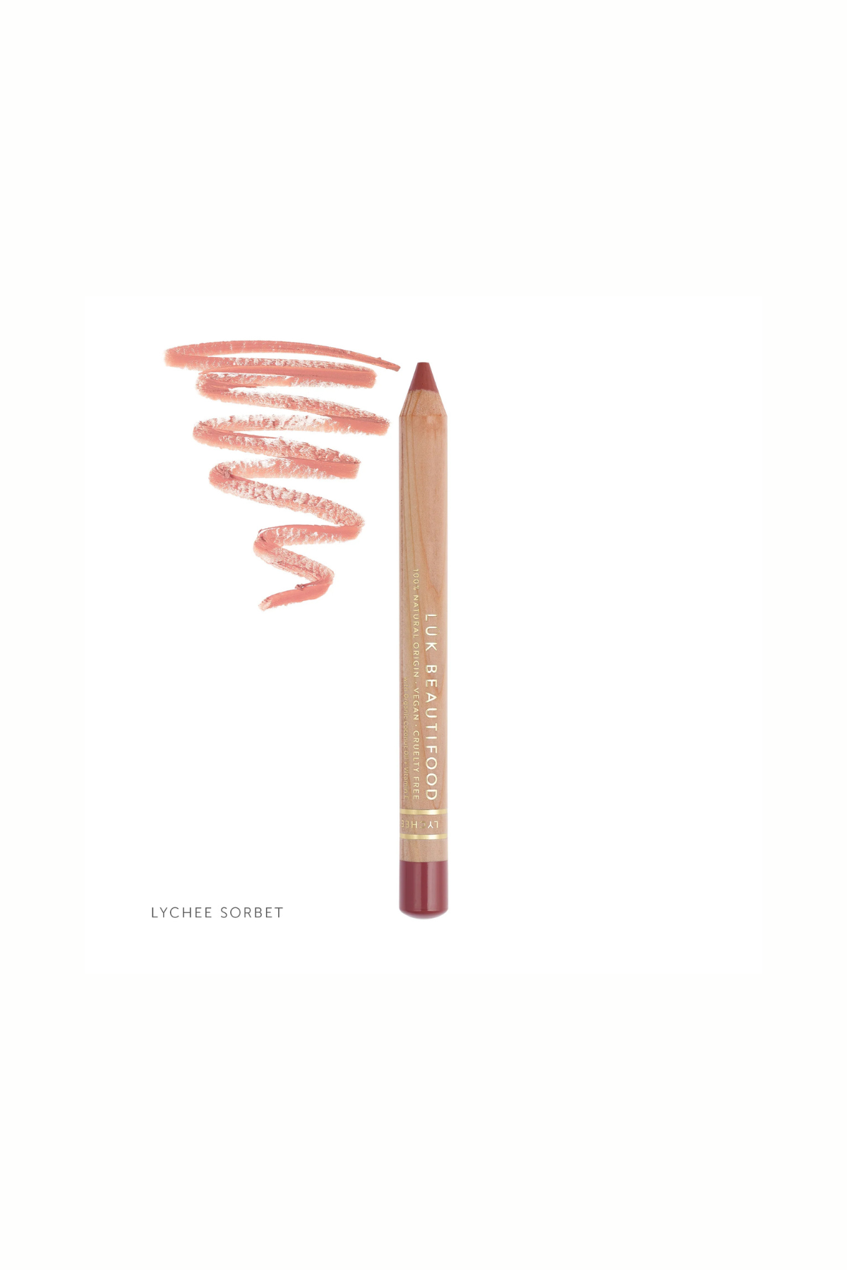 Natural Lipstick Crayon in Lychee Sorbet