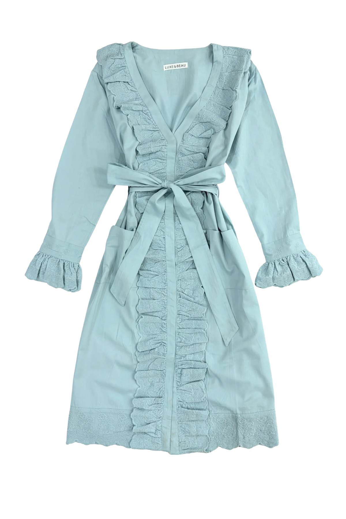 Blue Heirloom Lace Robe