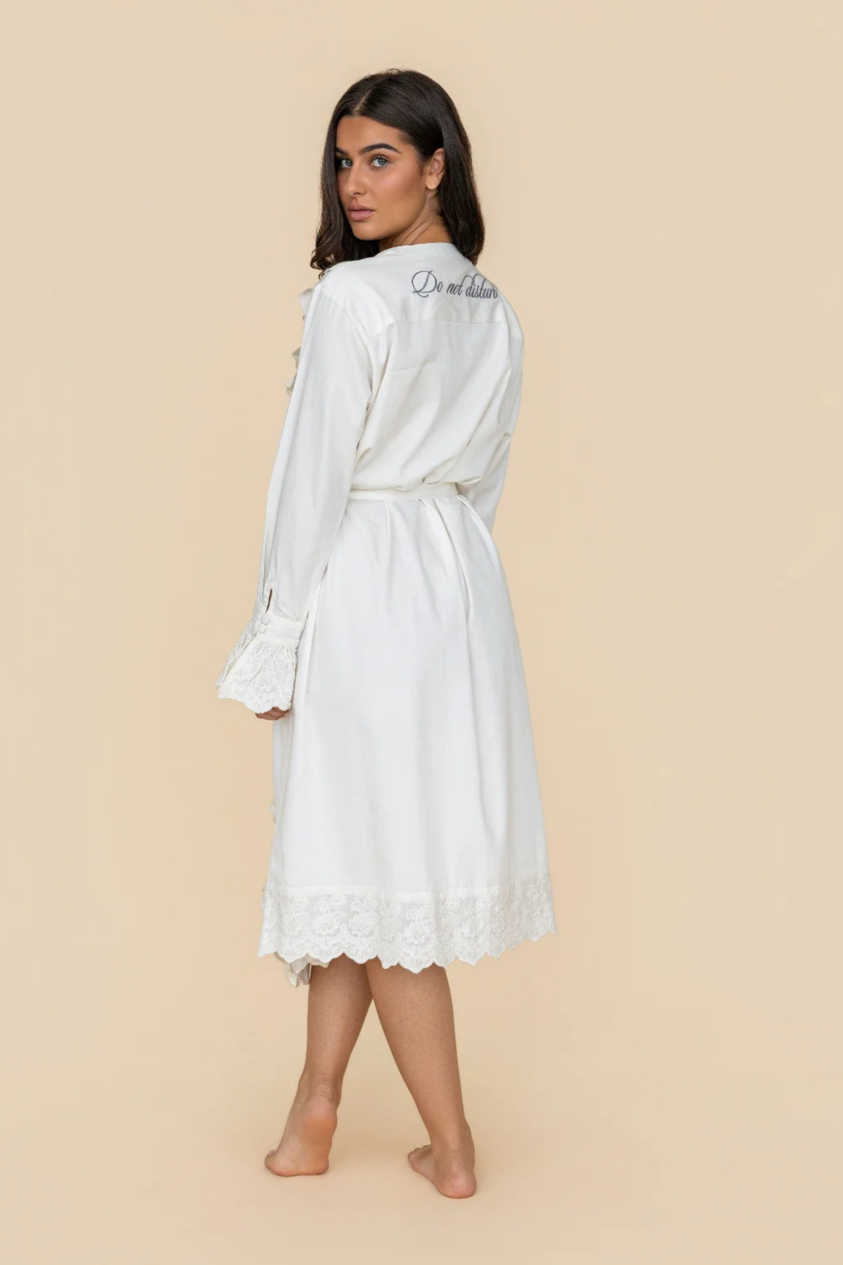 Cloud Dancer Heirloom Lace Robe