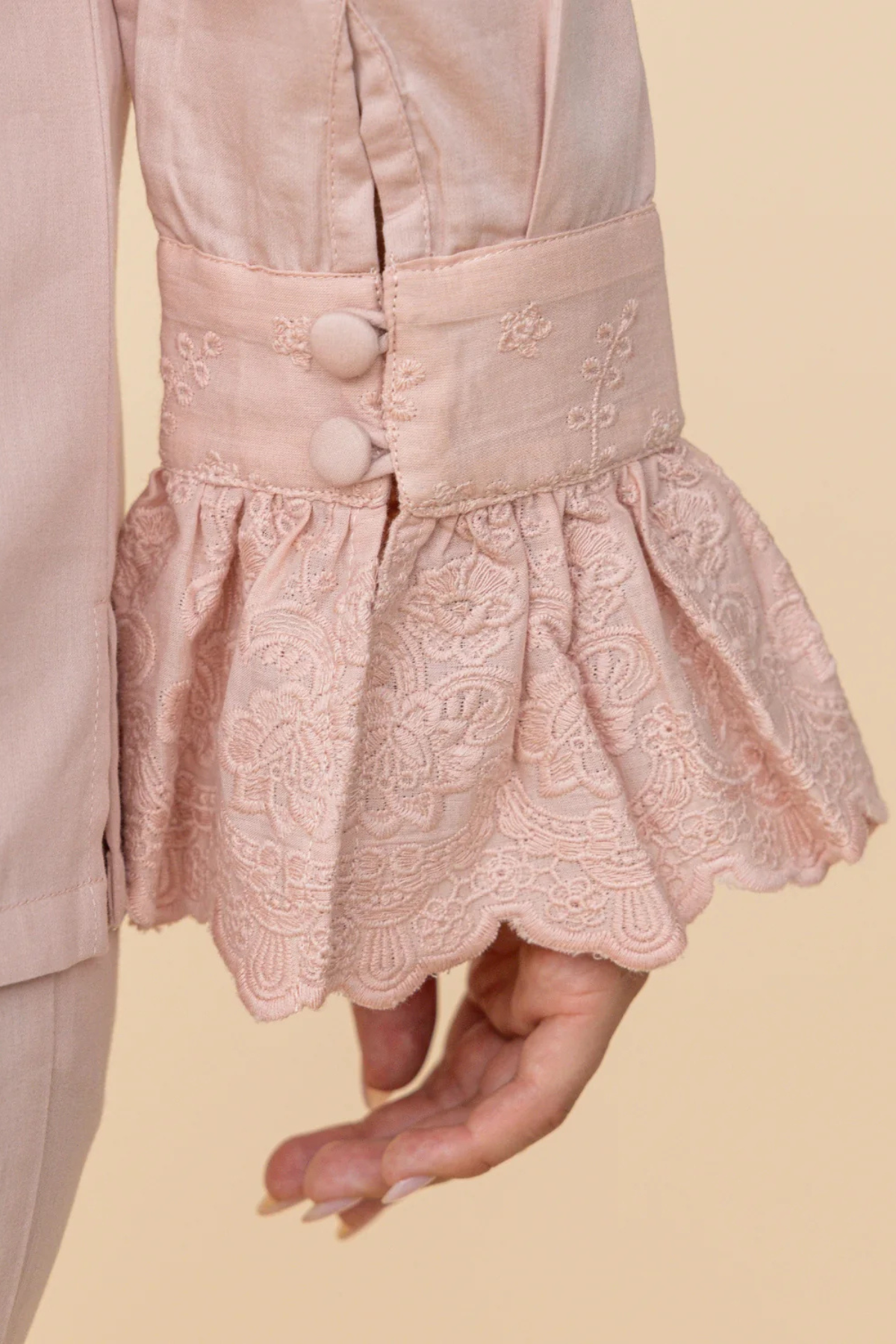 Rose Heirloom Lace Long Sleeve Pyjama Set