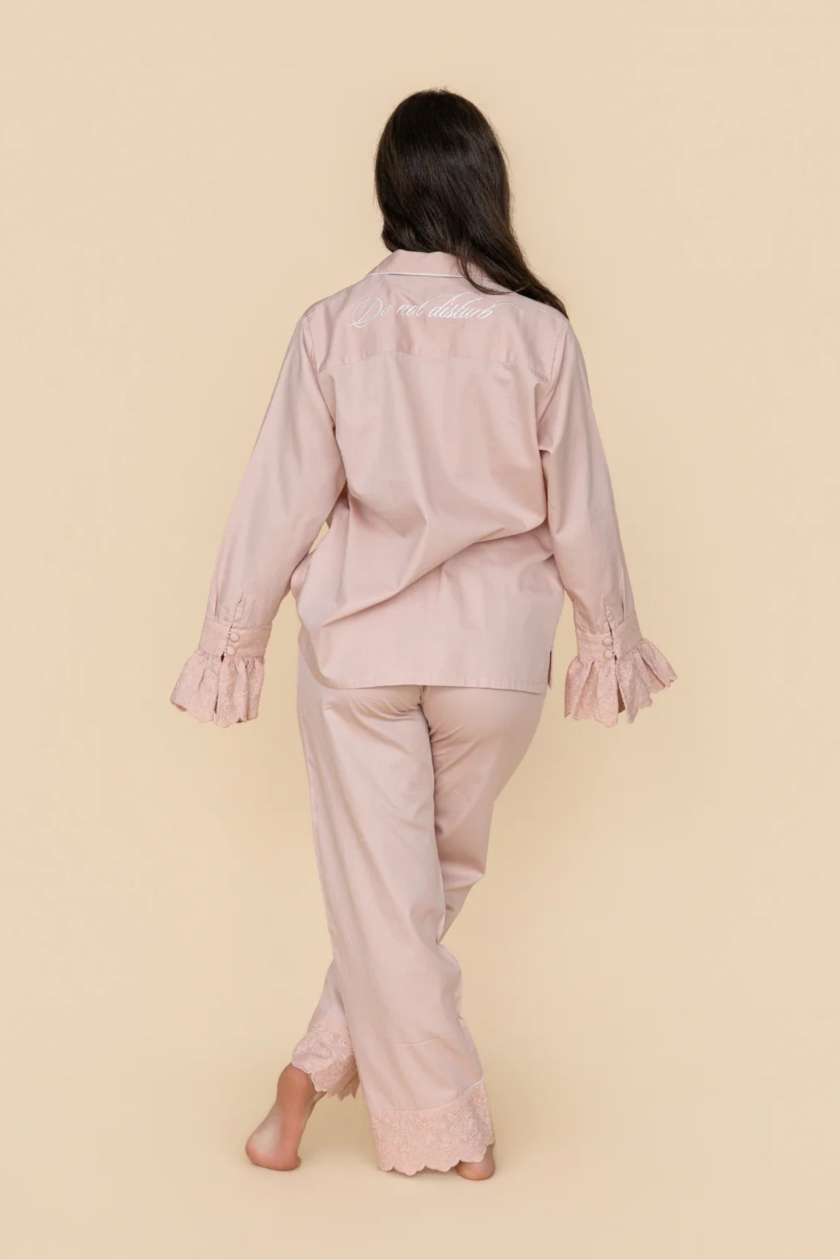 Rose Heirloom Lace Long Sleeve Pyjama Set