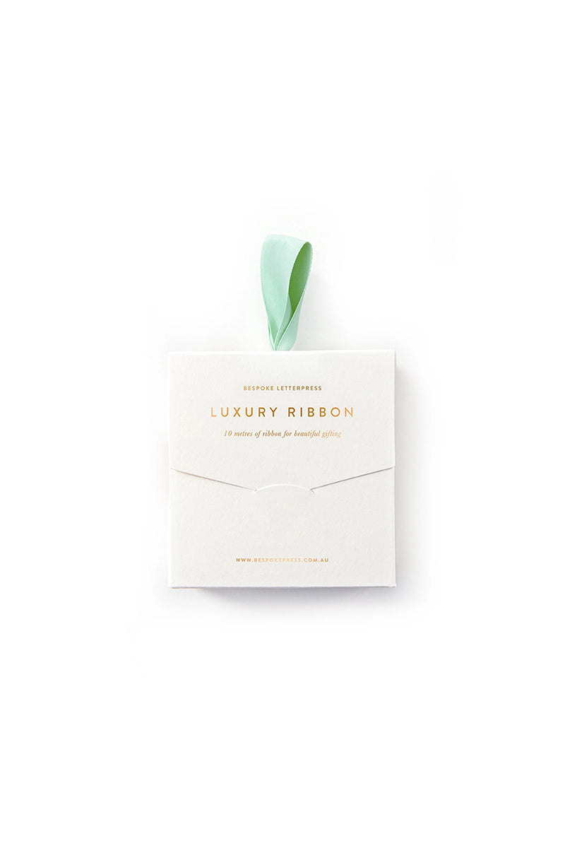 Mint Luxury Satin Ribbon - 10 Metres