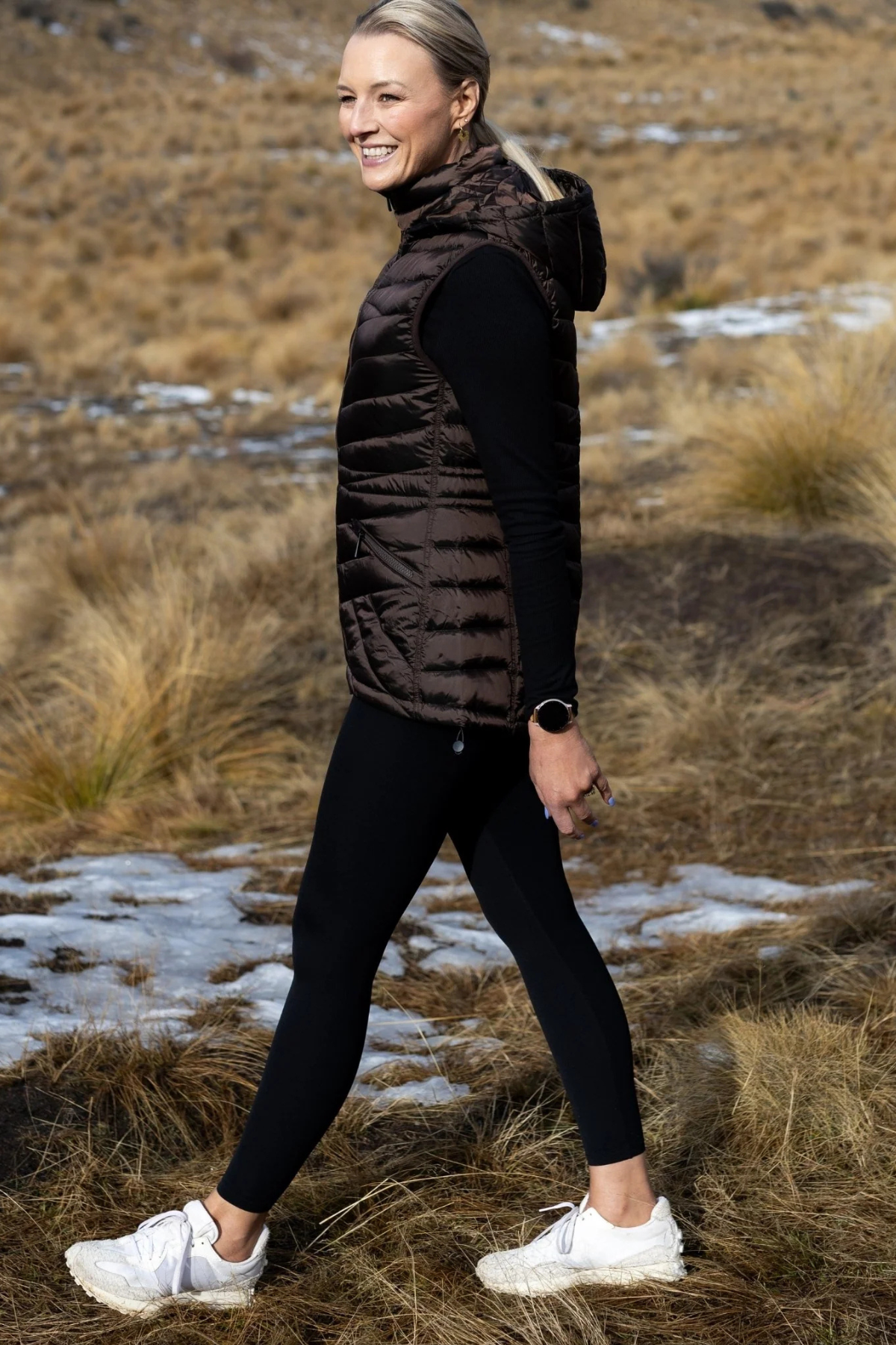Mary Claire Packable Vest Chocolate