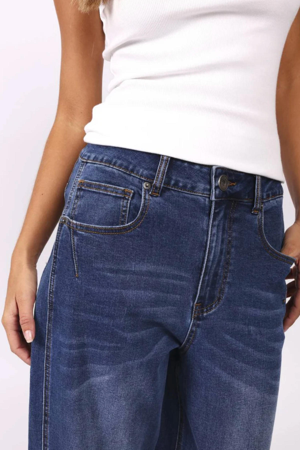 Toni Barrel Jean Blue Denim