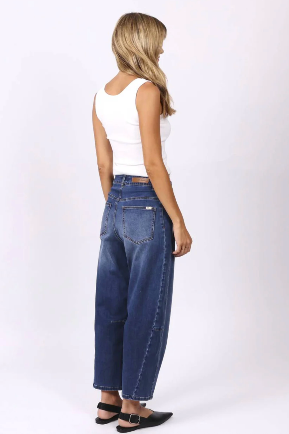 Toni Barrel Jean Blue Denim